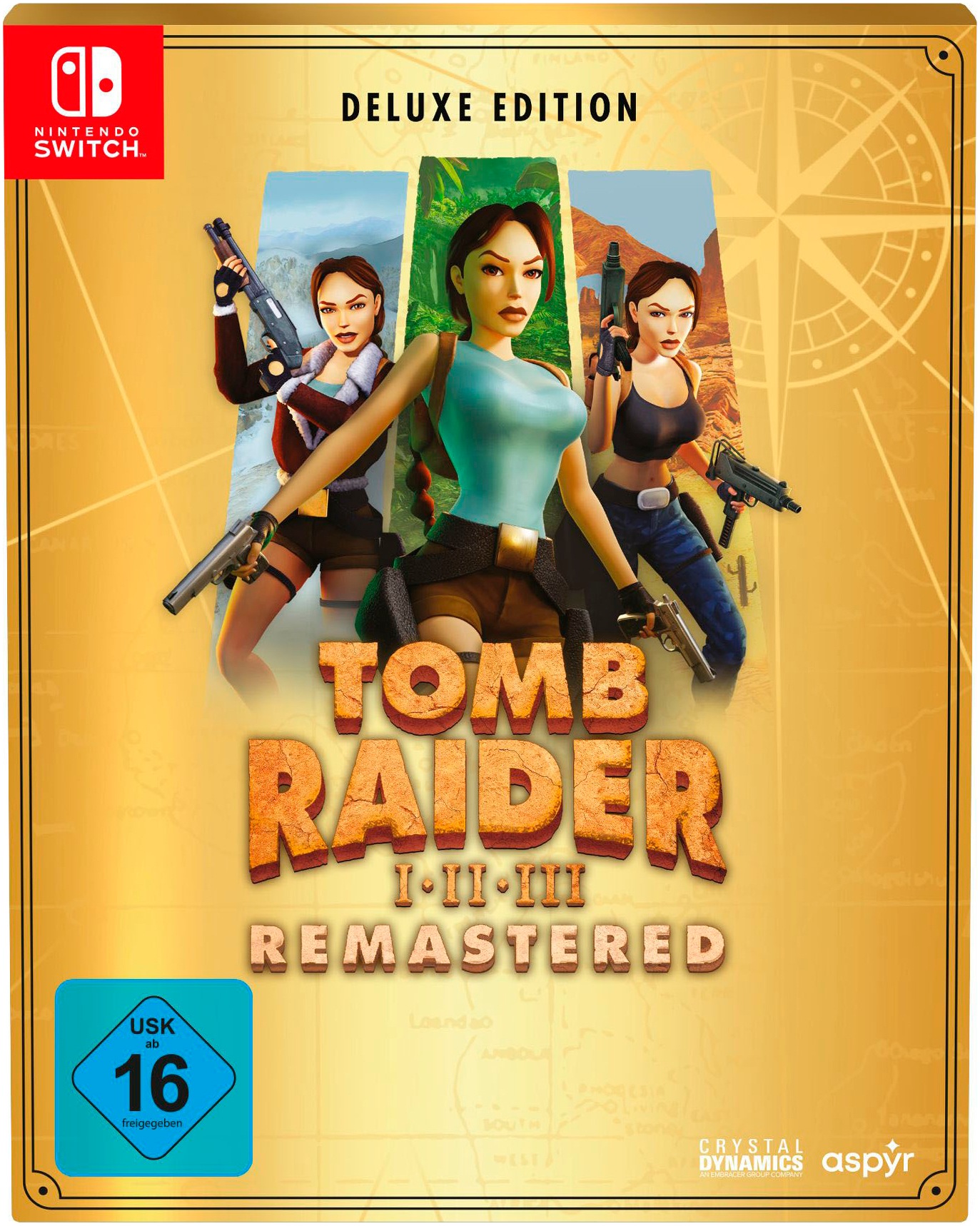 ASPYR MEDIA Spielesoftware »Tomb Raider I-III Remastered Deluxe Edition« Nintendo Switch (ohne Farbbezeichnung)