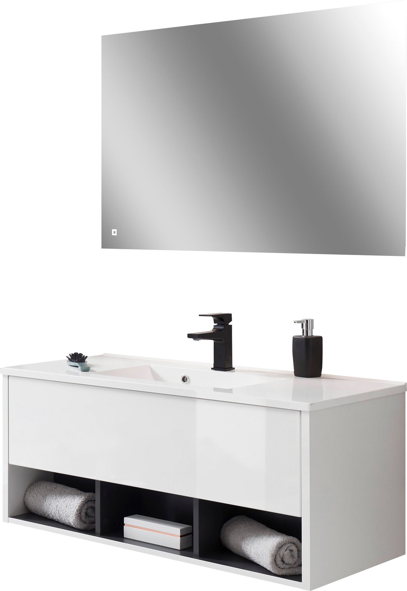 PLACES OF STYLE Badmöbel-Set »Studio Line, Bad im modernen Design, 2-teilig günstig online kaufen