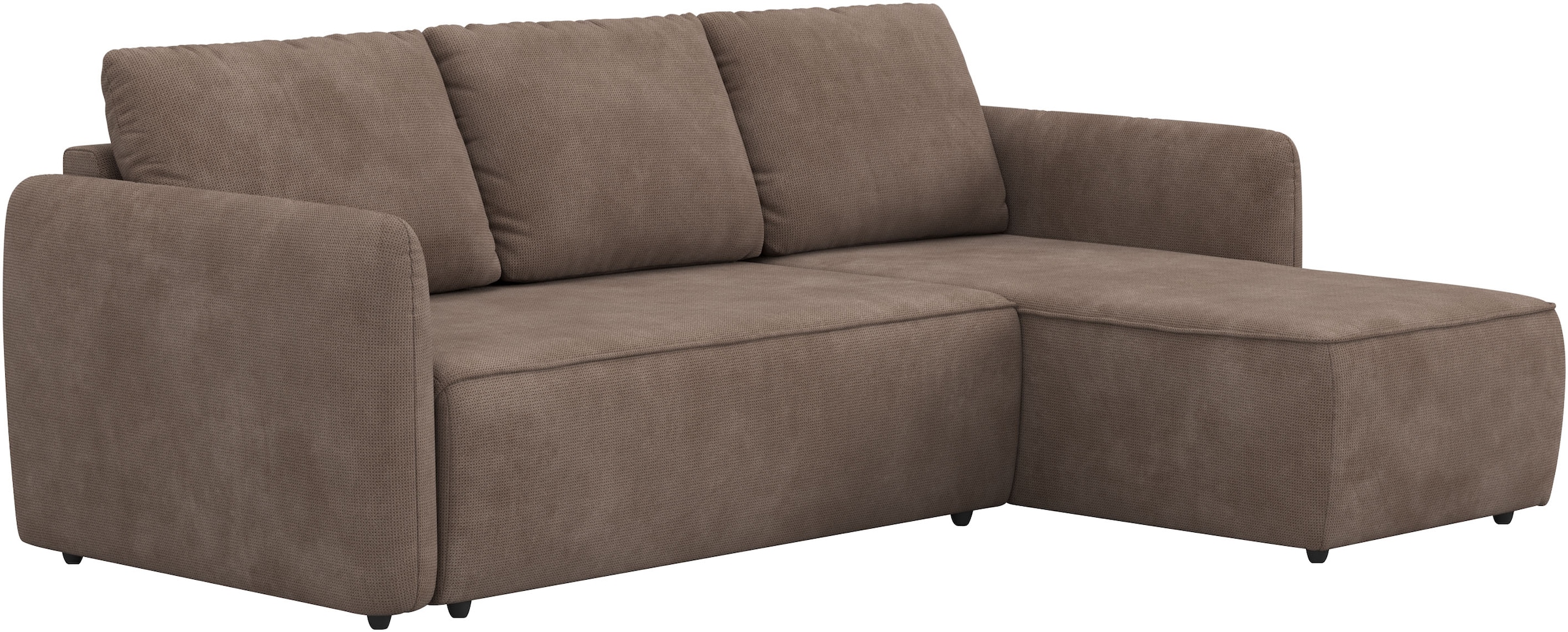 COTTA Ecksofa »Flow, bequem, L-Form, Breite 239 cm, schmale Armlehnen« wahlweise mit Bettfunktion