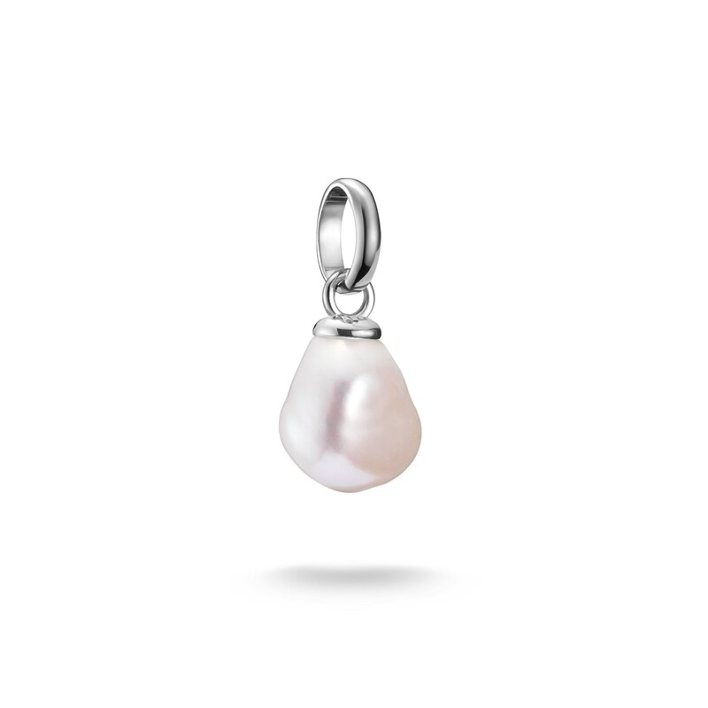 THOMAS SABO Charm Perle »Charm Süßwasserzuchtperle - Connect« mit Süßwasserzuchtperle silberfarben-weiß Charm Süßwasserzuchtperle – Connect