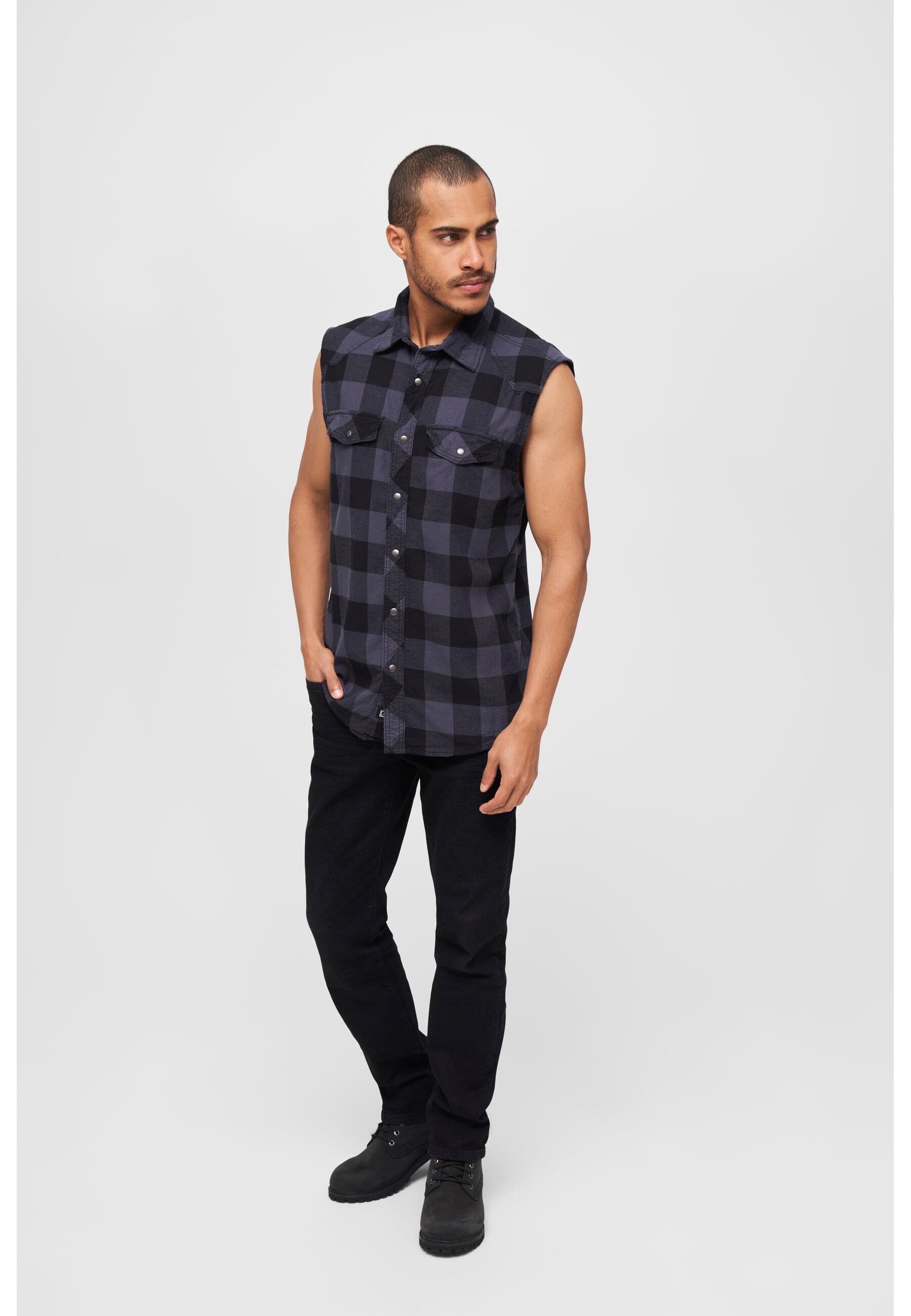 Brandit Jerseyweste »Brandit Herren Checkshirt Sleeveless« 1 Stk.