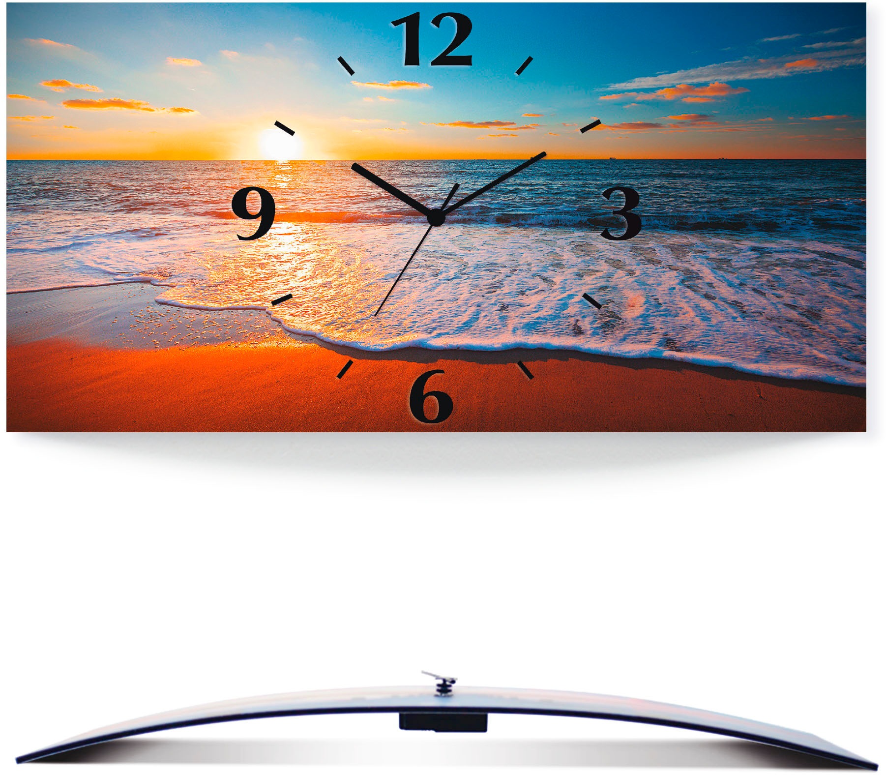 Artland Wanduhr »Sonnenuntergang und das Meer« wahlweise mit Quarz- oder Fu günstig online kaufen