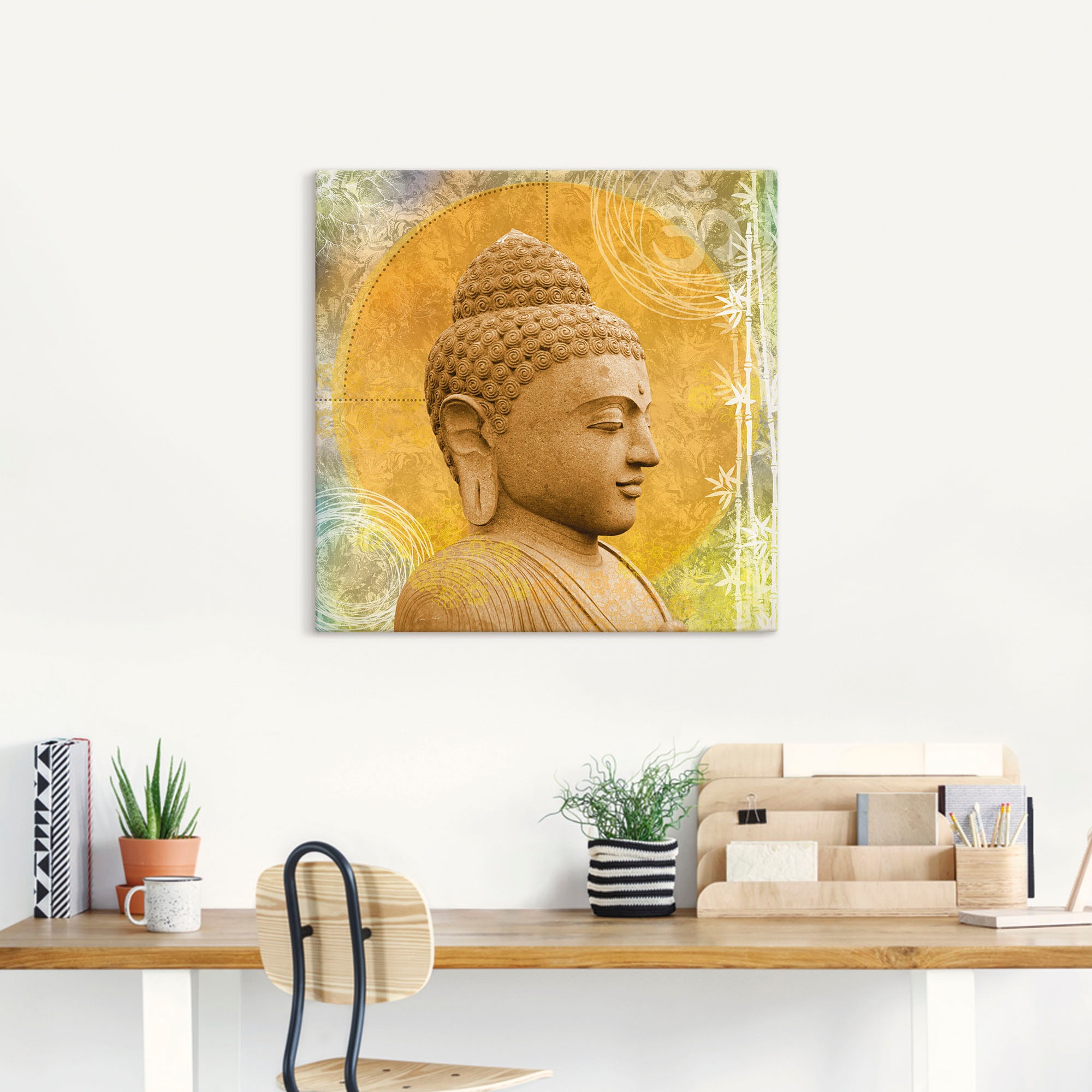 Artland Wandbild »Buddha II« Spa 1 Stk. tlg. als Alubild, Outdoorbild, Lein günstig online kaufen
