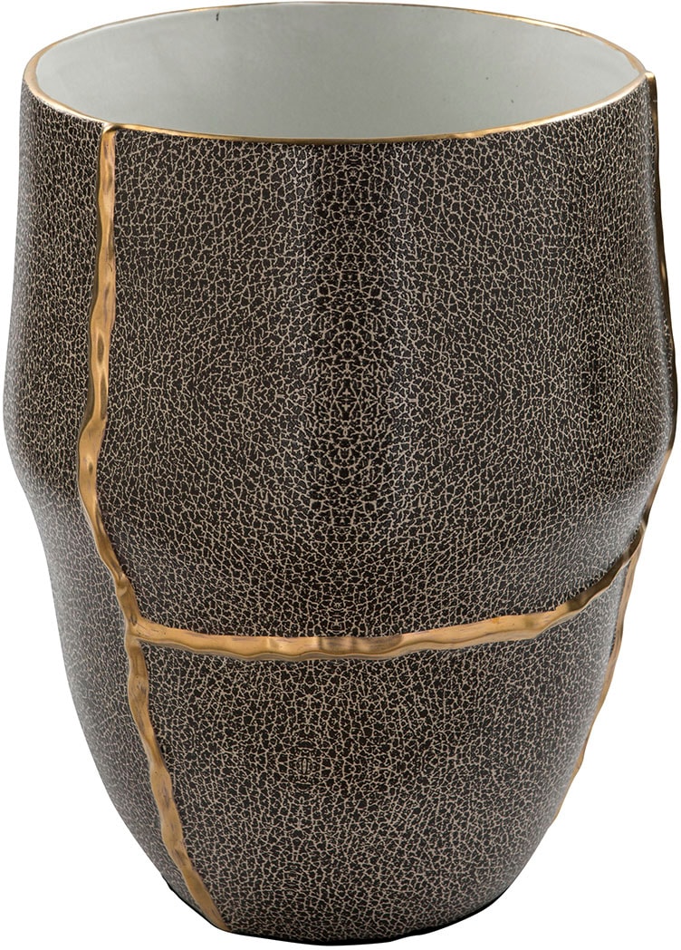 Fink Tischvase »FAVORA« Porzellanvase, in lederähnlicher Optik, Höhe 40,5 c günstig online kaufen