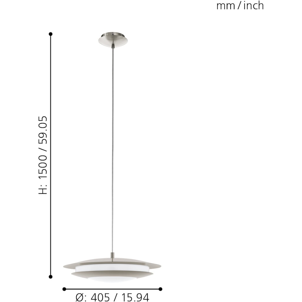 EGLO Pendelleuchte »MONEVA-C«, 1 flammig-flammig