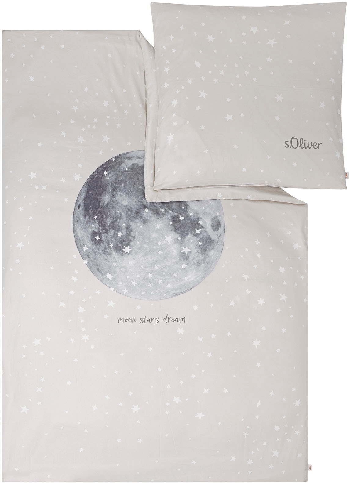 s.Oliver Kinderbettwäsche »Satinbettwäsche s.Oliver Junior Mond« 2 Stk. tlg günstig online kaufen