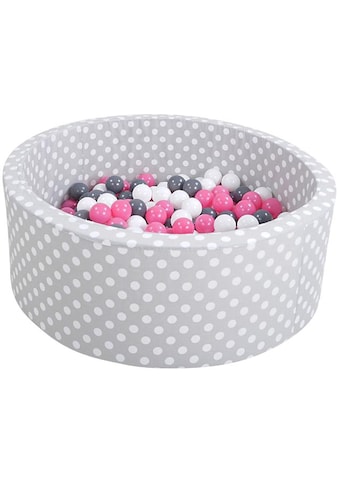 Knorrtoys® Bällebad »Soft, Grey White Dots«, mit 300 Bällen creme/Grey/rose; Made in... kaufen