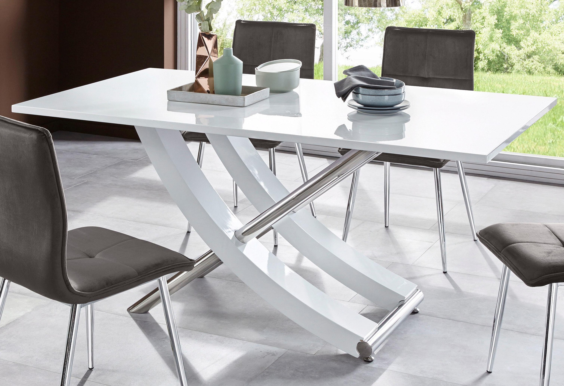 INOSIGN Esstisch »Kaleo, TOPSELLER!«, (Tisch, Esstisch), Breite 160 cm, modernes Design, stabil, Hochglanz