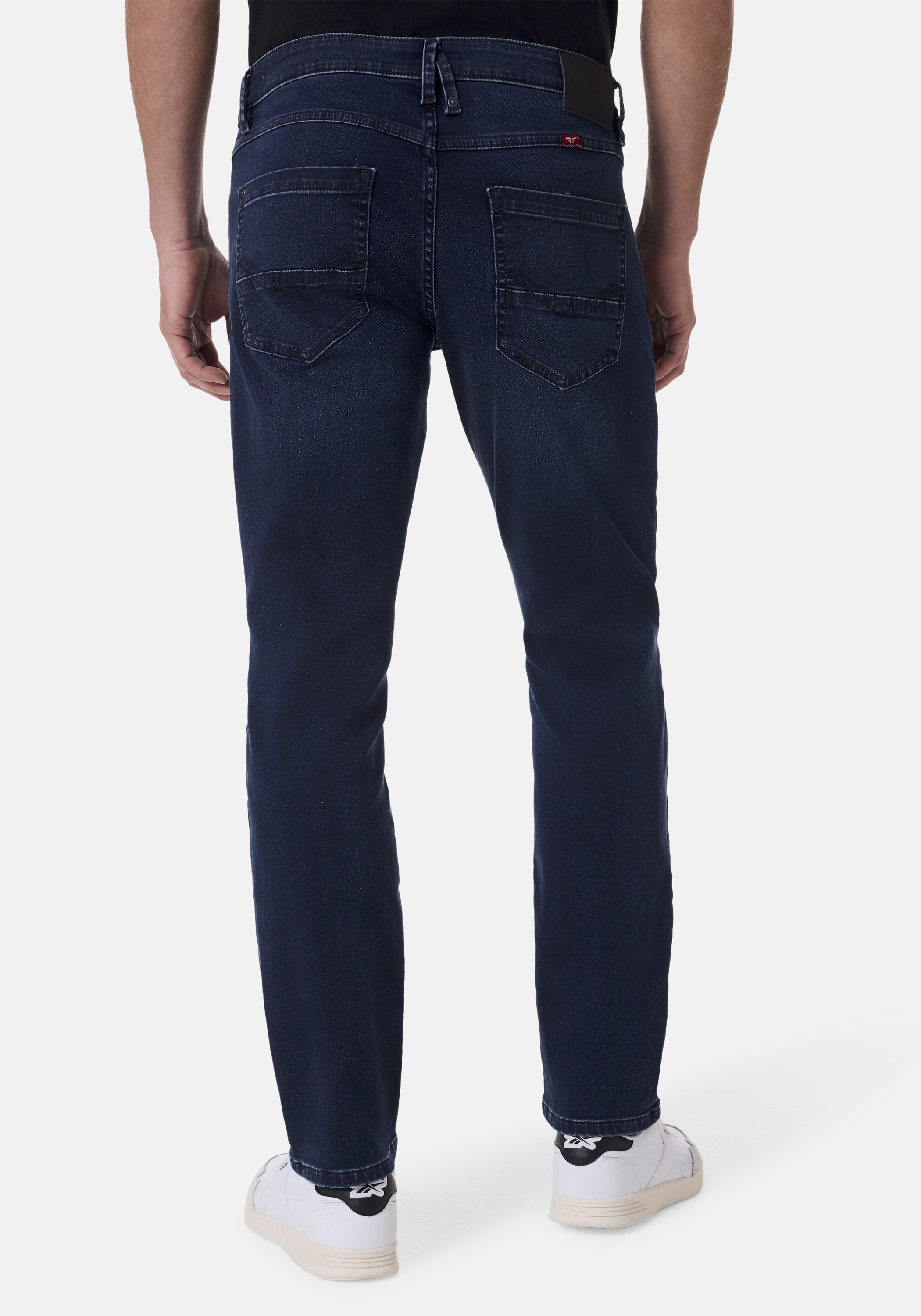 HERO by John Medoox 5-Pocket-Jeans »Portland Denim Slim Straight Stretch«, Straight Fit Casual Clean Wash Denim Jeans für Herren