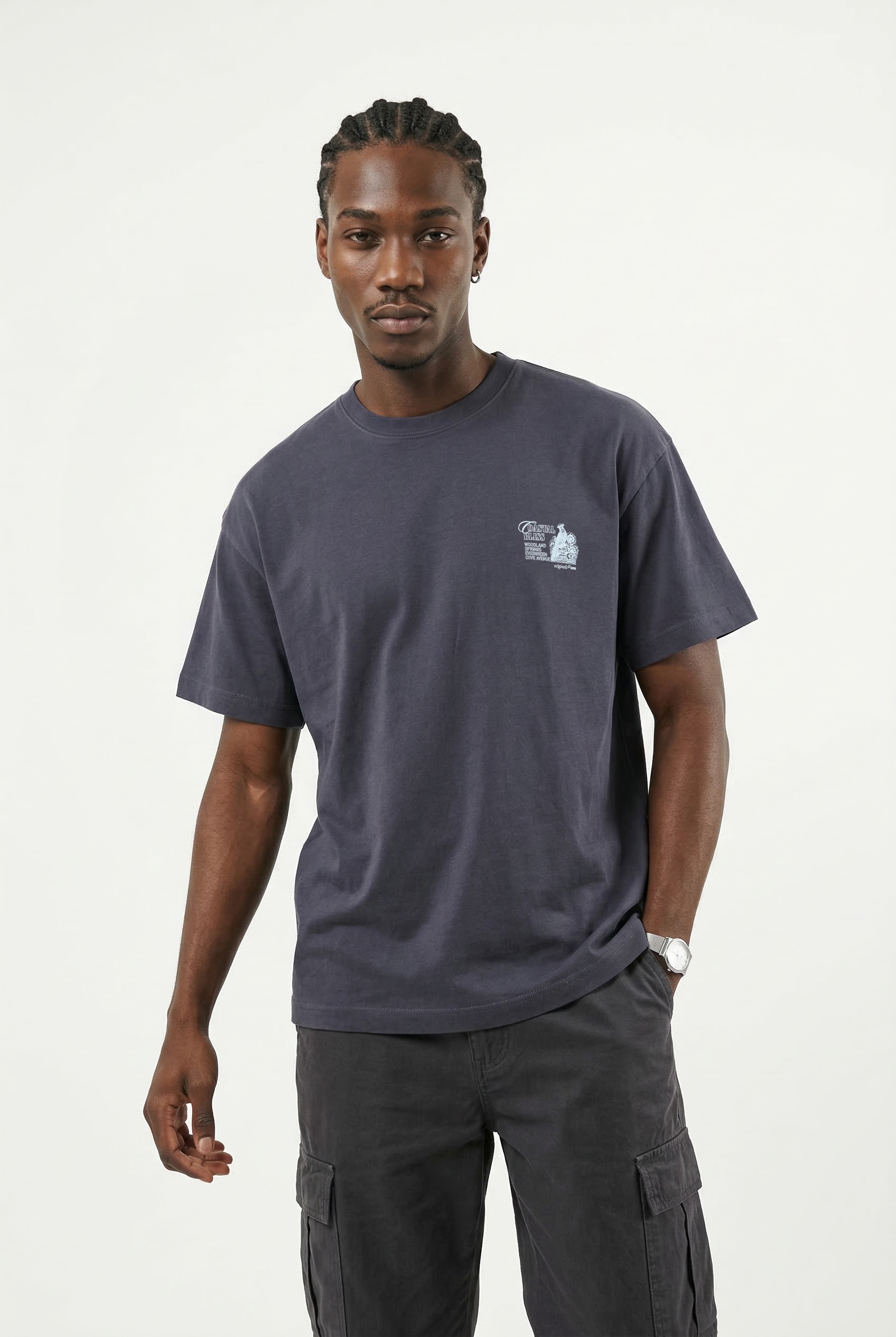 Jack & Jones Kurzarmshirt »JORMAINE BACK TEE SS CREW NECK SN« Baumwolle, relaxed fit