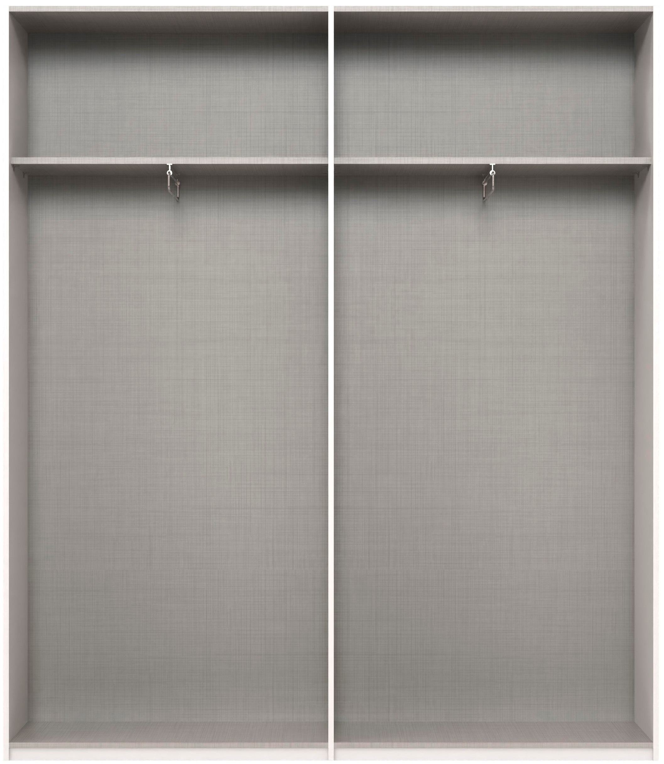 Wimex Kleiderschrank »Mugano,in 8 Breiten,3 Höhen,2 Tiefen, viele Farben, Made in Germany«, (in Basic oder Premium Ausstattung mit 2 weiteren Einlegeböden), mit langen oder kurzen Griffen aus Metall, mit oder ohne Spiegel