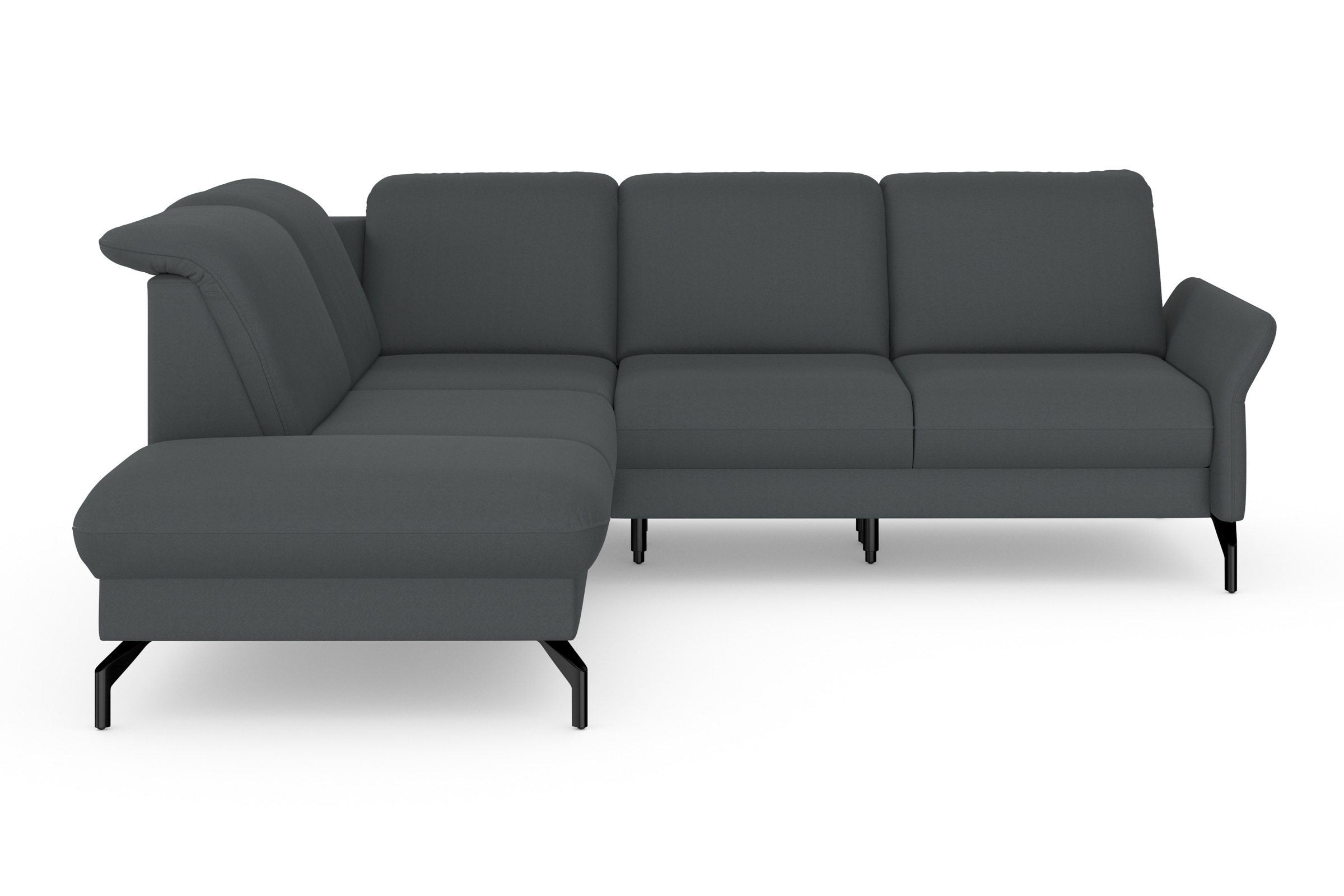 sit&more Ecksofa »Fashion L-Form«, wahlweise mit Kopfteilverstellung und Vorziehsitz, motorisch