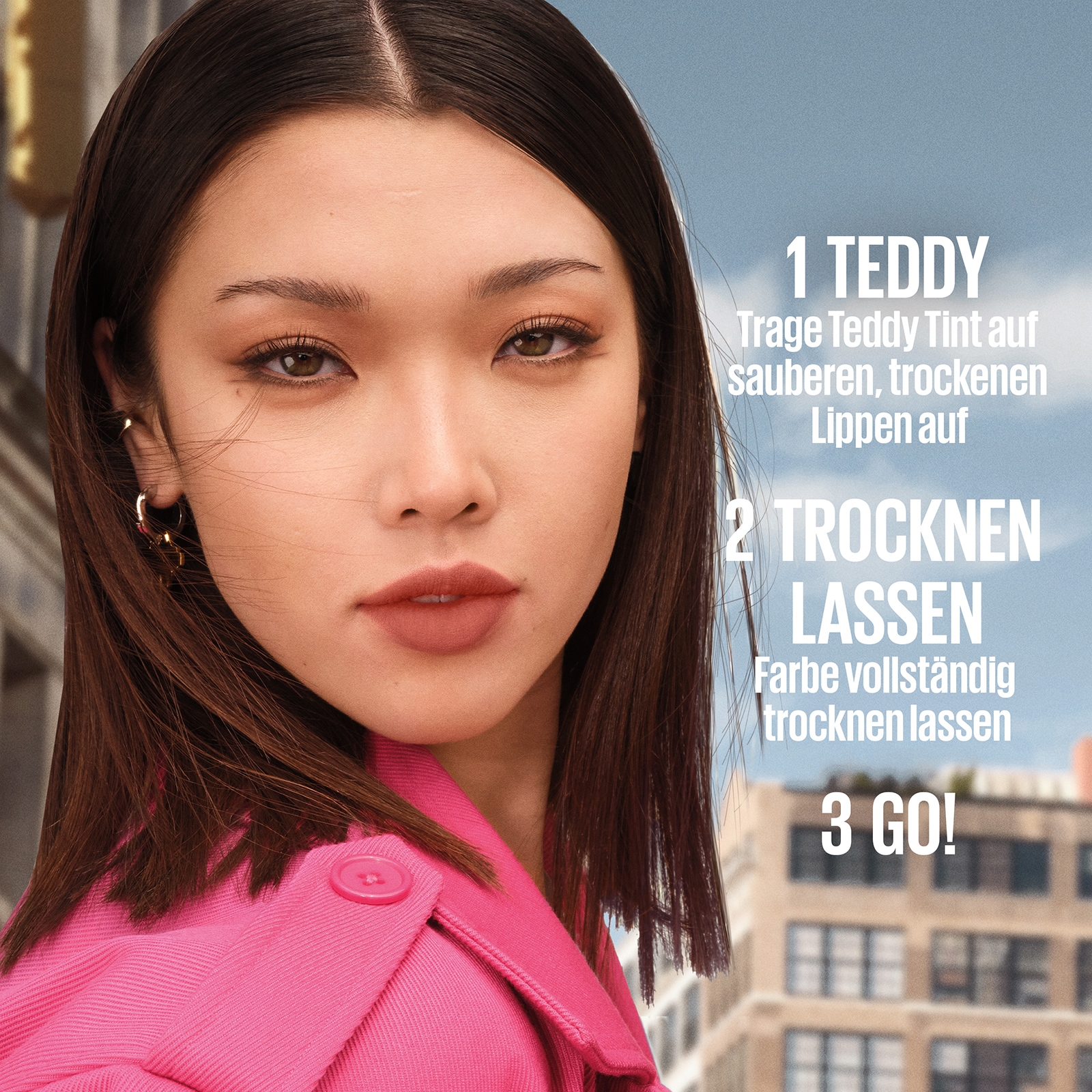 MAYBELLINE NEW YORK Lippenstift »Maybelline New York Superstay Teddy Tint Lippenstift« mit weichem Teddy-Applikator