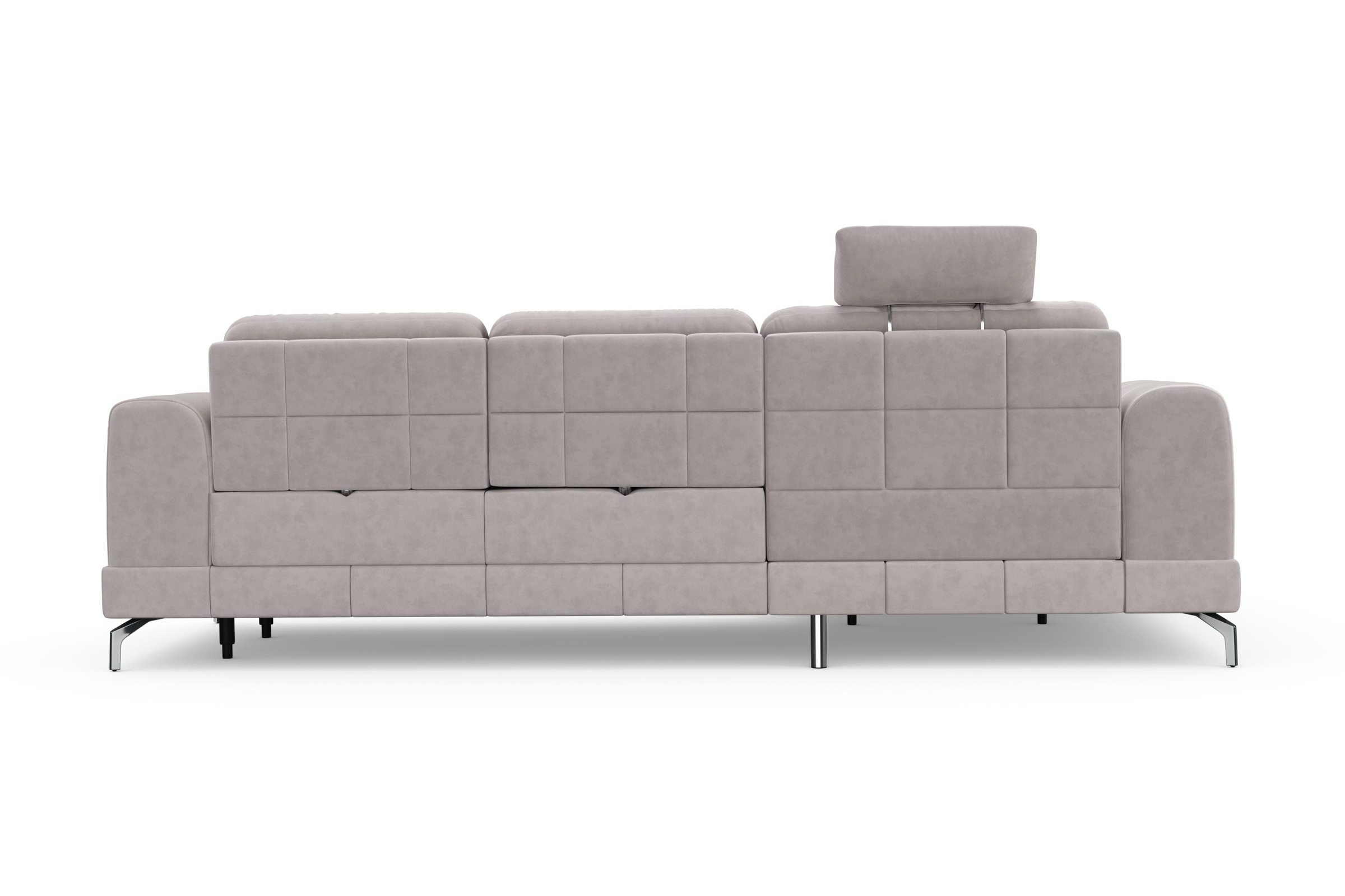 sit&more Ecksofa »Bendigo L-Form«, inklusive Sitztiefenverstellung, Bodenfreiheit 12 cm, in 2 Fußfarben