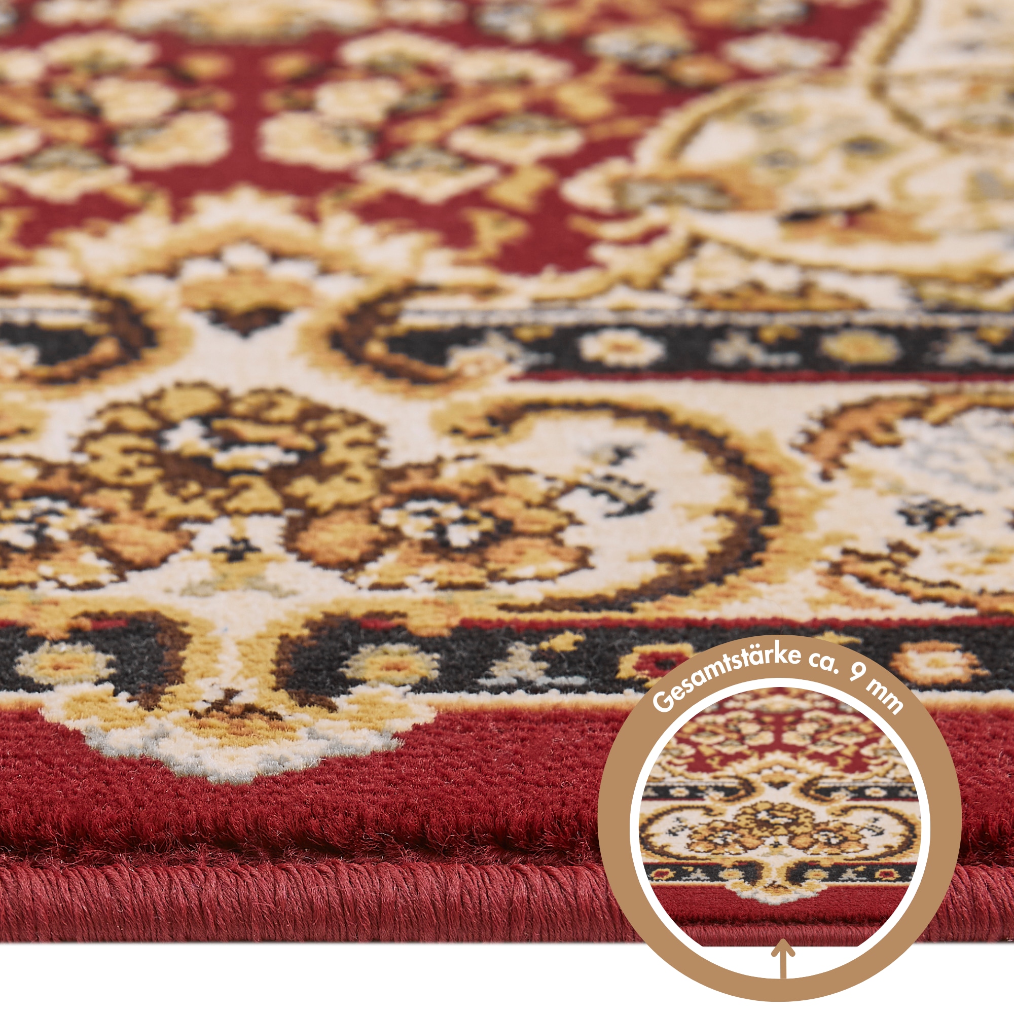 LUXOR living Teppich »Kendra«, rechteckig, 9 mm Höhe, Orient-Optik, Wohnzimmer