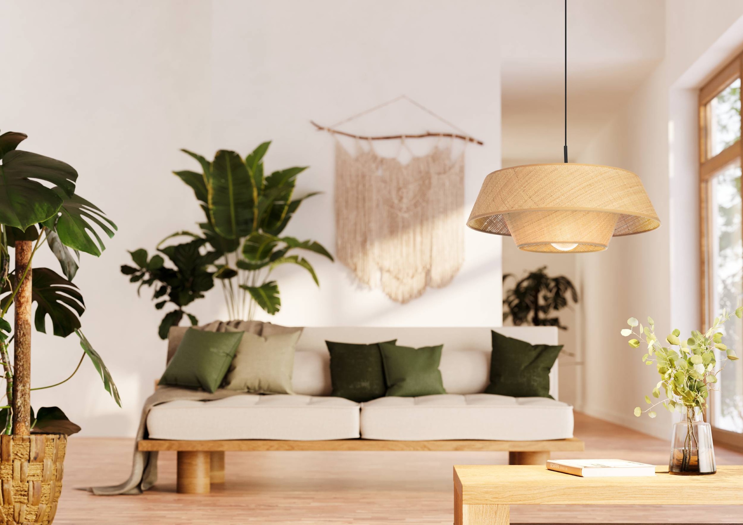 EGLO Hängeleuchte »Marford Hängelampe, Pendelleuchte Boho Japanisch, Esszimmerlampe, E27« E27 1 Stk. Hängeleuchte - H110 x Ø50 cm - schwarz - 1X60W exkl.