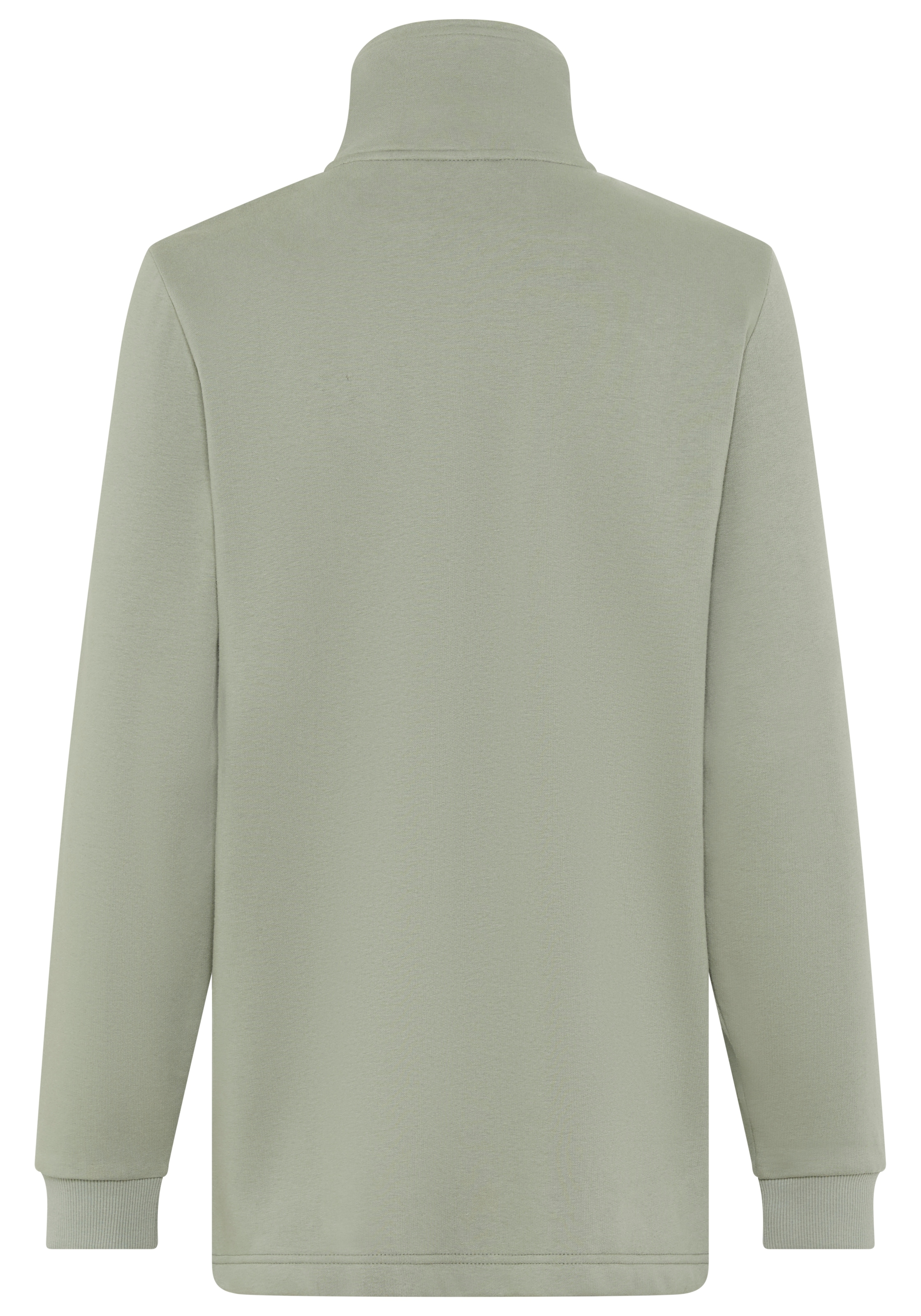 Laura Scott Sweatjacke Weiche Baumwollmischung mit Stehkragen und Außentaschen