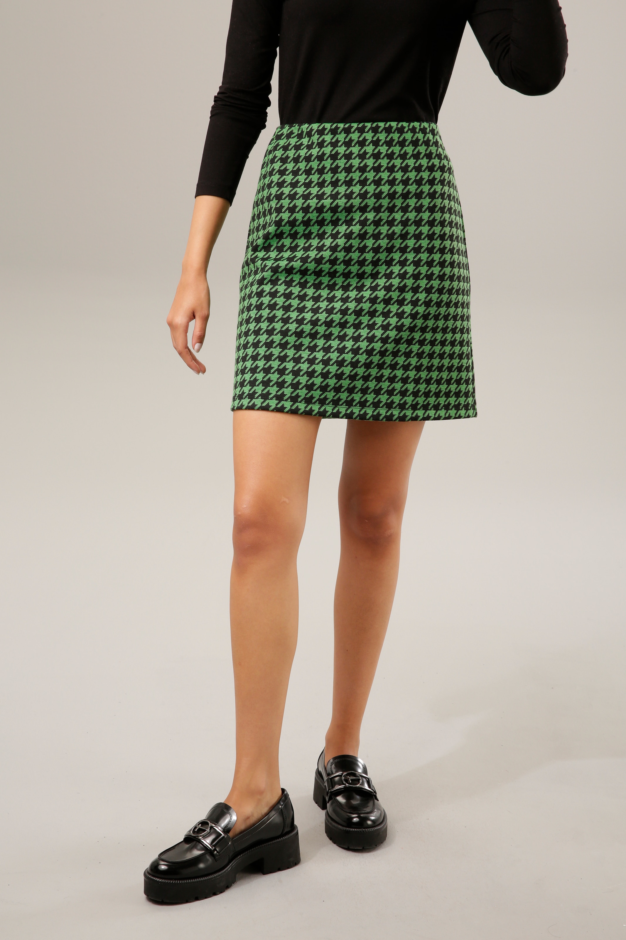 Bild von Aniston CASUAL Minirock, mit farbenfrohem Hahnentritt-Muster - NEUE KOLLEKTION