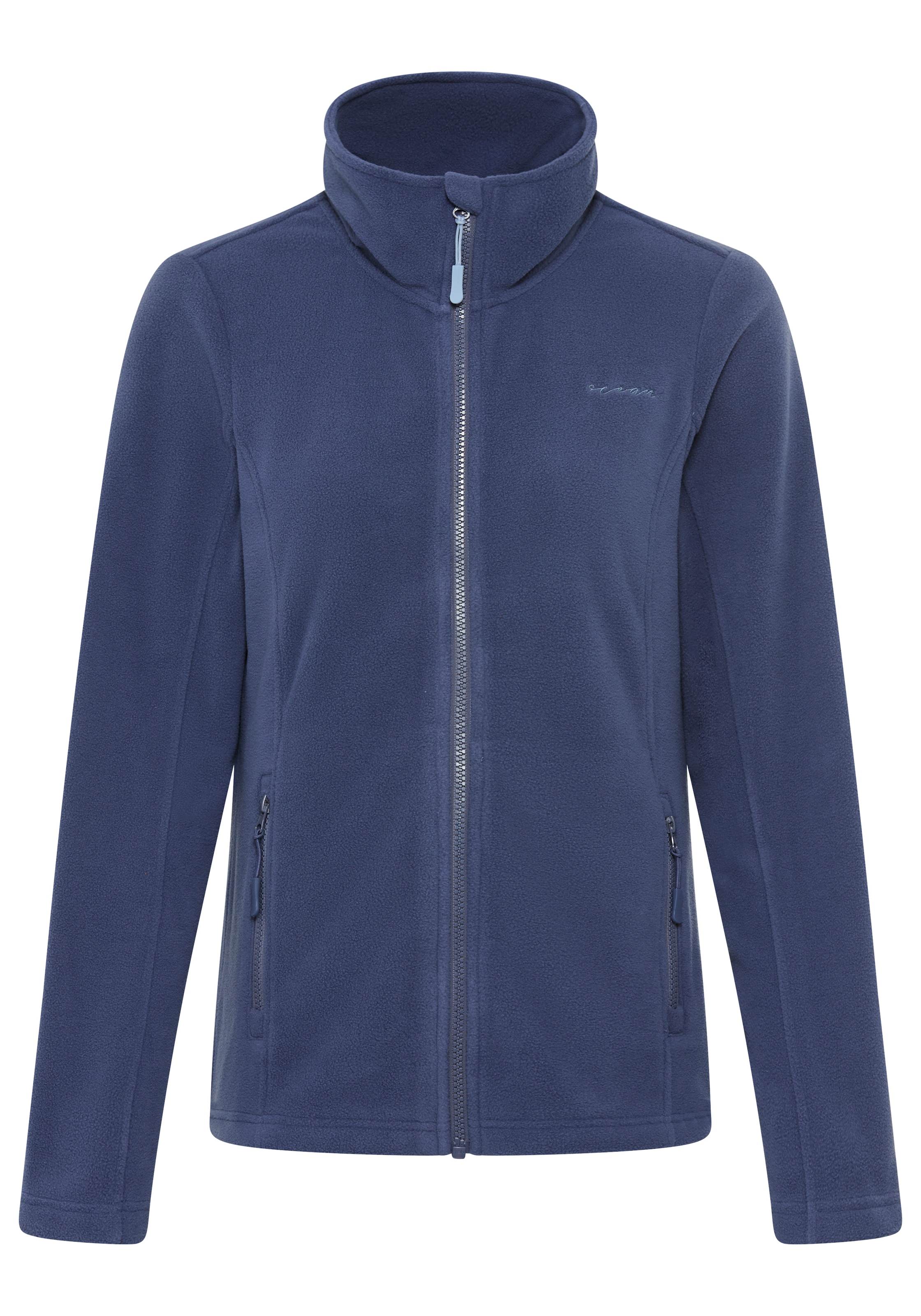 Ocean Sportswear Fleecejacke aus weichem Fleece-Material, unifarben, mit Logostickerei
