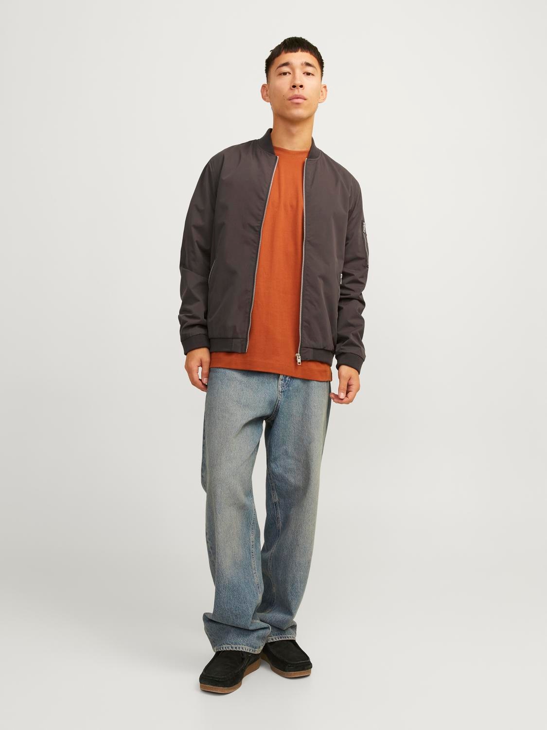 Jack & Jones Blouson »JJERUSH BOMBER NOOS«, ohne Kapuze, mit Reißverschlusstaschen