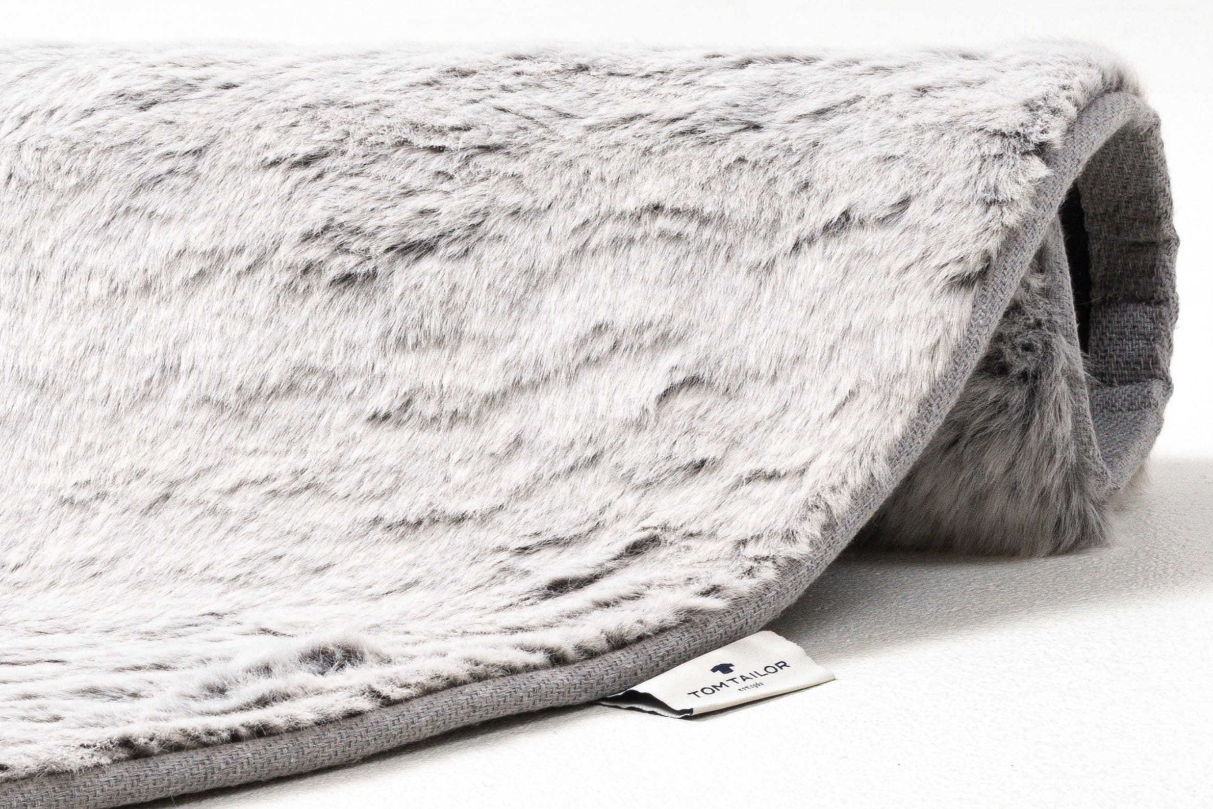 TOM TAILOR HOME Fellteppich »Furry«, rund, 25 mm Höhe, Kunstfell, Hochflor, extrem weiche Haptik