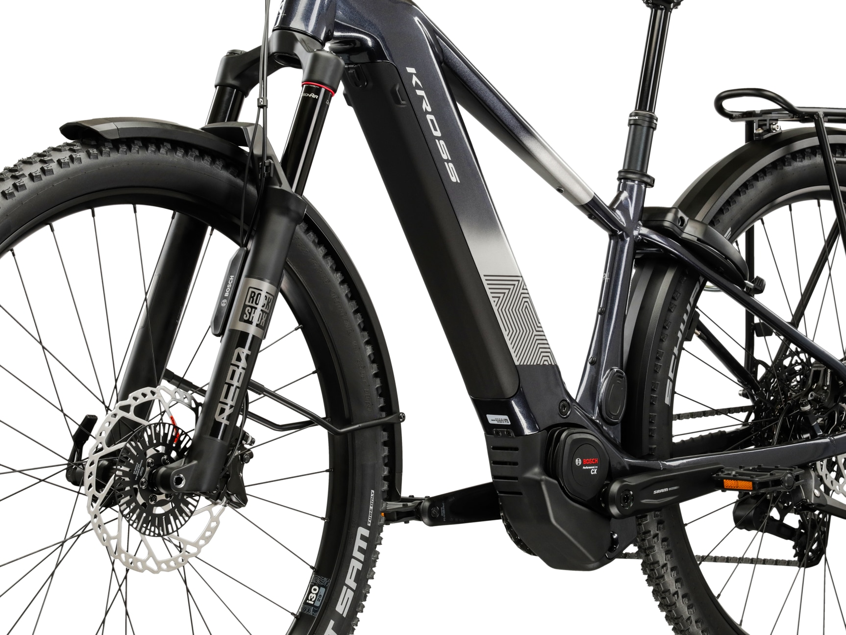 Kross »Influx Hybrid 6.0 21,3Ah / 800 Wh 29 Zoll schwarz 12 Gänge 2026« 12 Gang SRAM S1000 EAGLE AXS Schaltwerk Kettenschaltung Mittelmotor 250 W