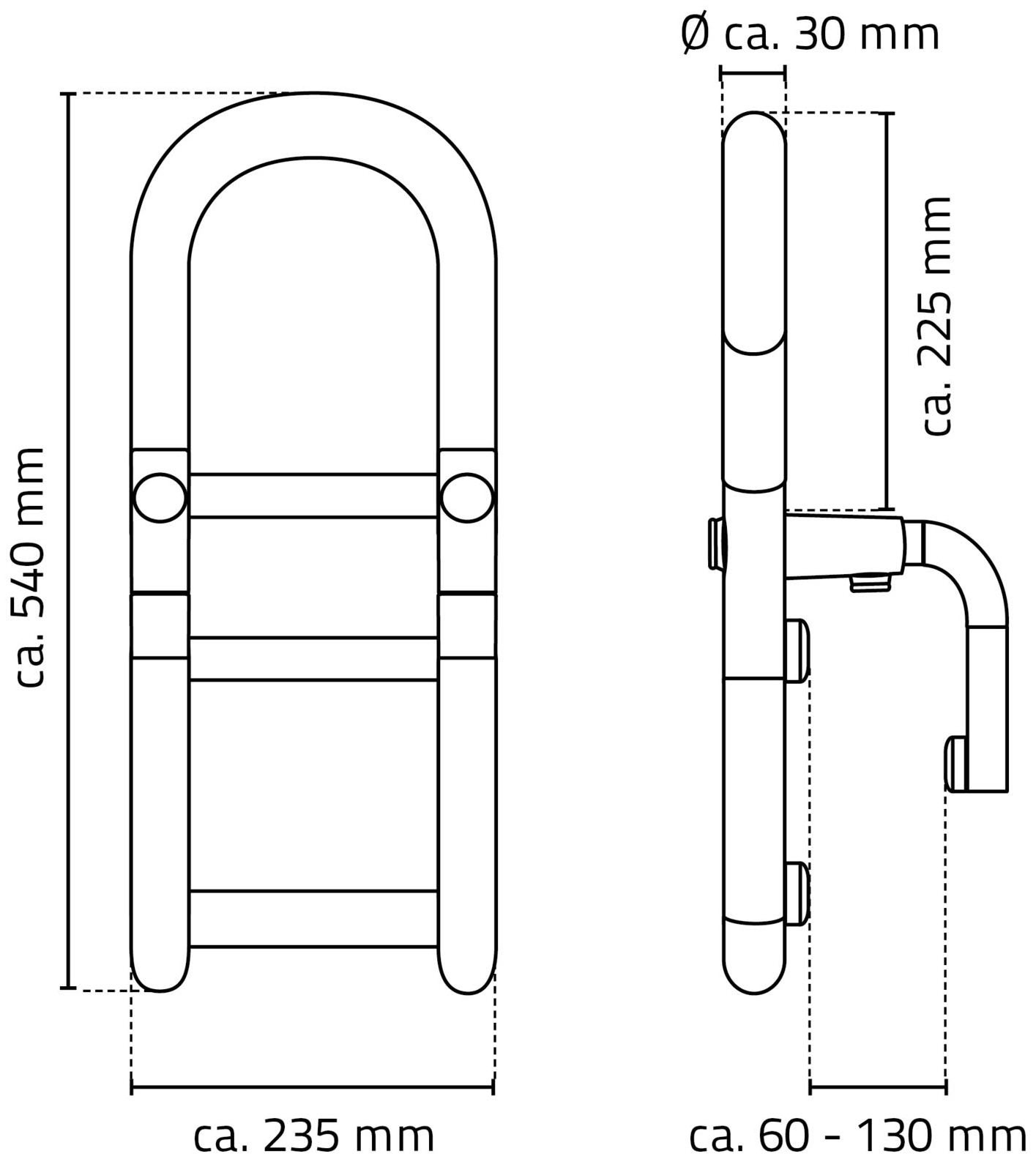 Ridder Badewannen-Einstiegshilfe »Sam«, belastbar bis 100 kg, Einstiegshilfe; Verstellbare Tiefe: 6-13 cm