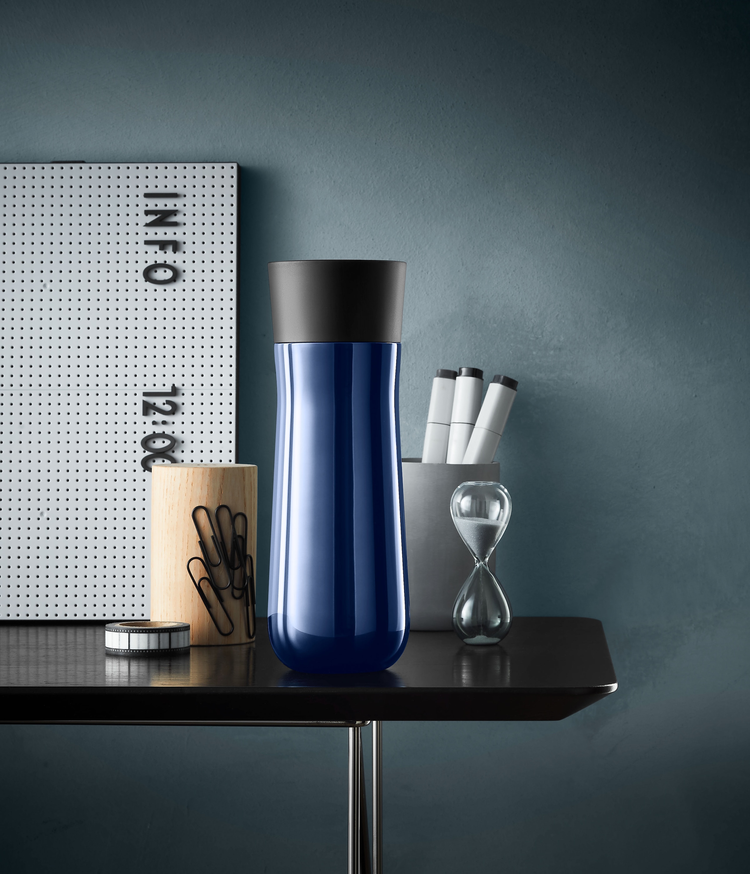WMF Thermobecher »Impulse«, doppelwandiger Edelstahl, 8h warm und 12h kalt, 360°-Trinköffnung