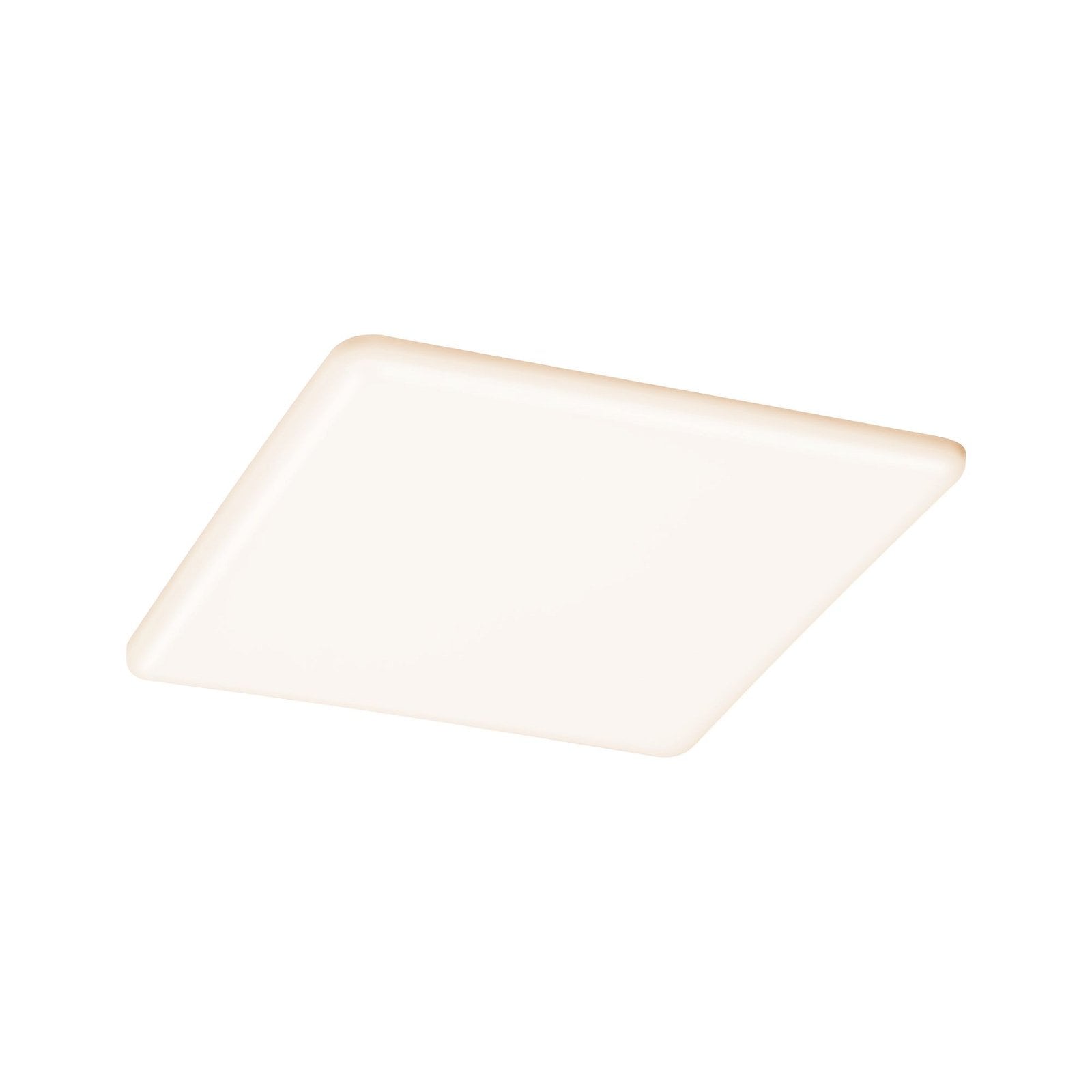 Paulmann LED Einbauleuchte »VariFit Veluna IP44 eckig 215x215mm 21W 1650lm 3000K Satin 3-Step-Dim« 1 Stk. Warmweiß Einbaupanel, dimmbar