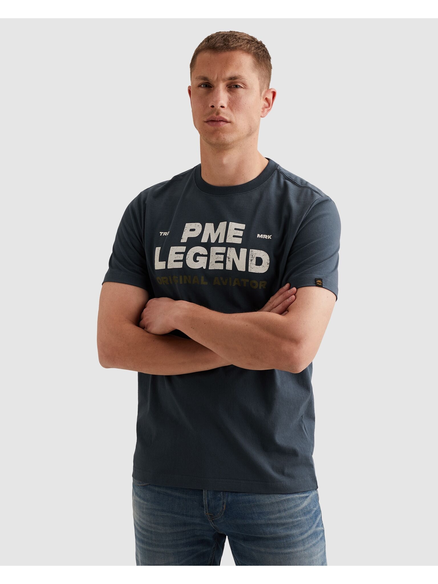 PME LEGEND Print-Shirt »T-shirt RH open end jersey« Sommershirt mit Logo-Print