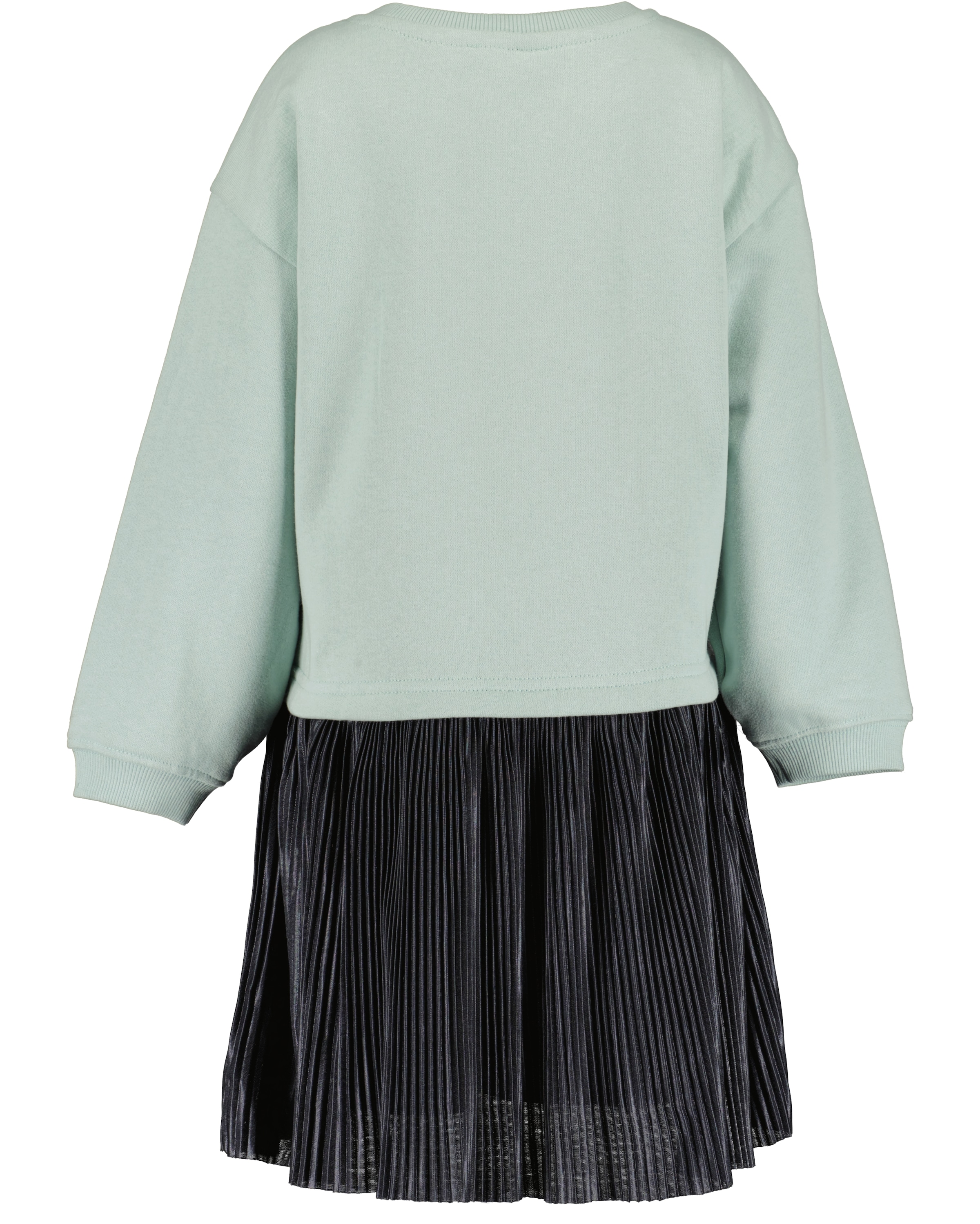 Blue Seven Sweatkleid mit angesetztem Rock in Plissee-Optik