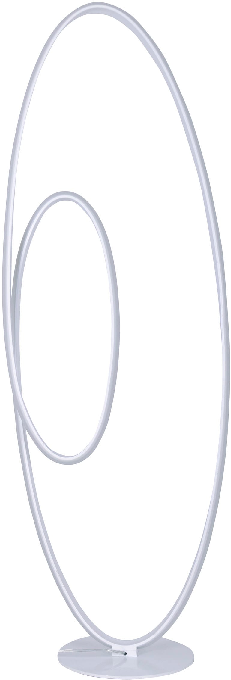 näve LED Stehlampe »Odrive«, 1 flammig, Leuchtmittel LED-Modul | LED fest integriert, oval, dimmbar, geschwungene bogenförmige LED-Streifen, weiß, H: 120cm