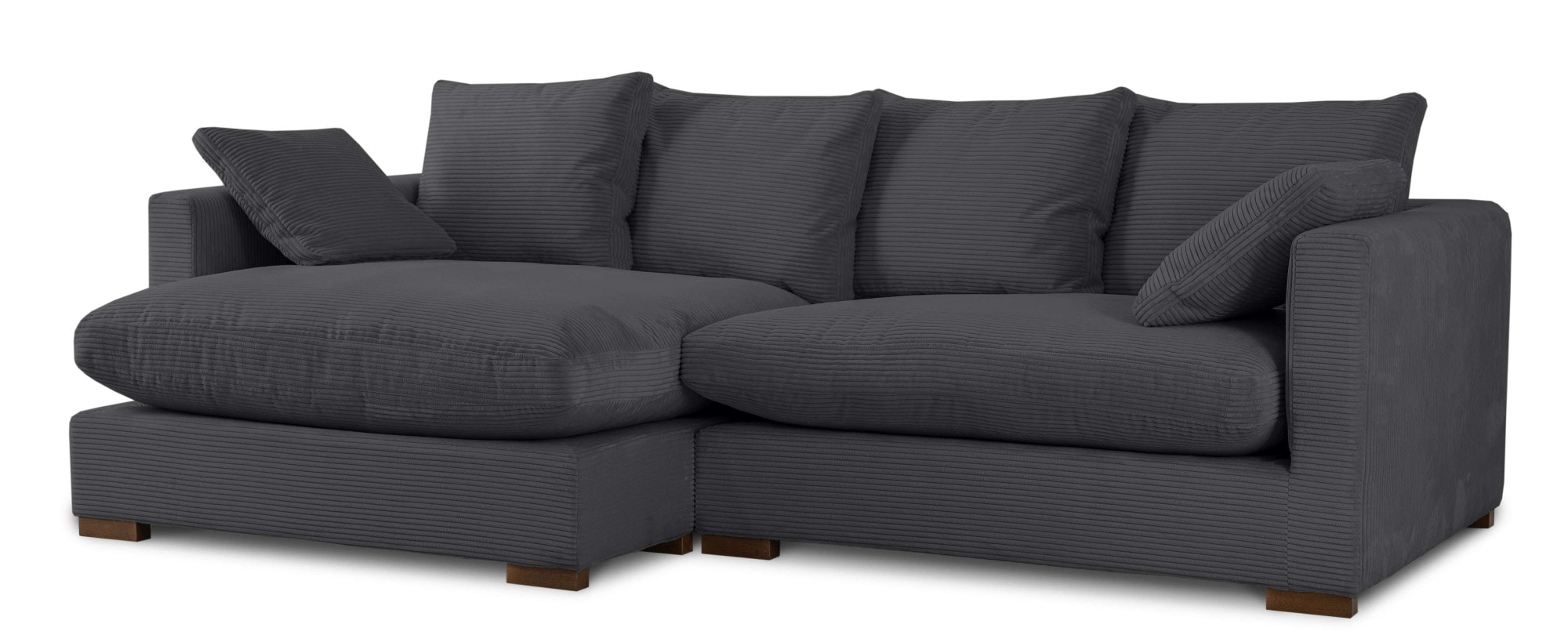 Home affaire Ecksofa »Coray« Breite 266 cm, extra weich und kuschelig, mit Federn und Daunen