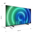 Philips LED-Fernseher »43PUS7506/12«, 108 cm/43 Zoll, 4K Ultra HD, Smart-TV, HDR10+ kompatibel, 60 Hz, Dolby Vision & Atmos, Smart TV, Triple Tuner