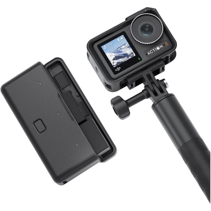 DJI Camcorder »OSMO ACTION 3 ADVENTURE COMBO« 4K Ultra HD Bluetooth schwarz