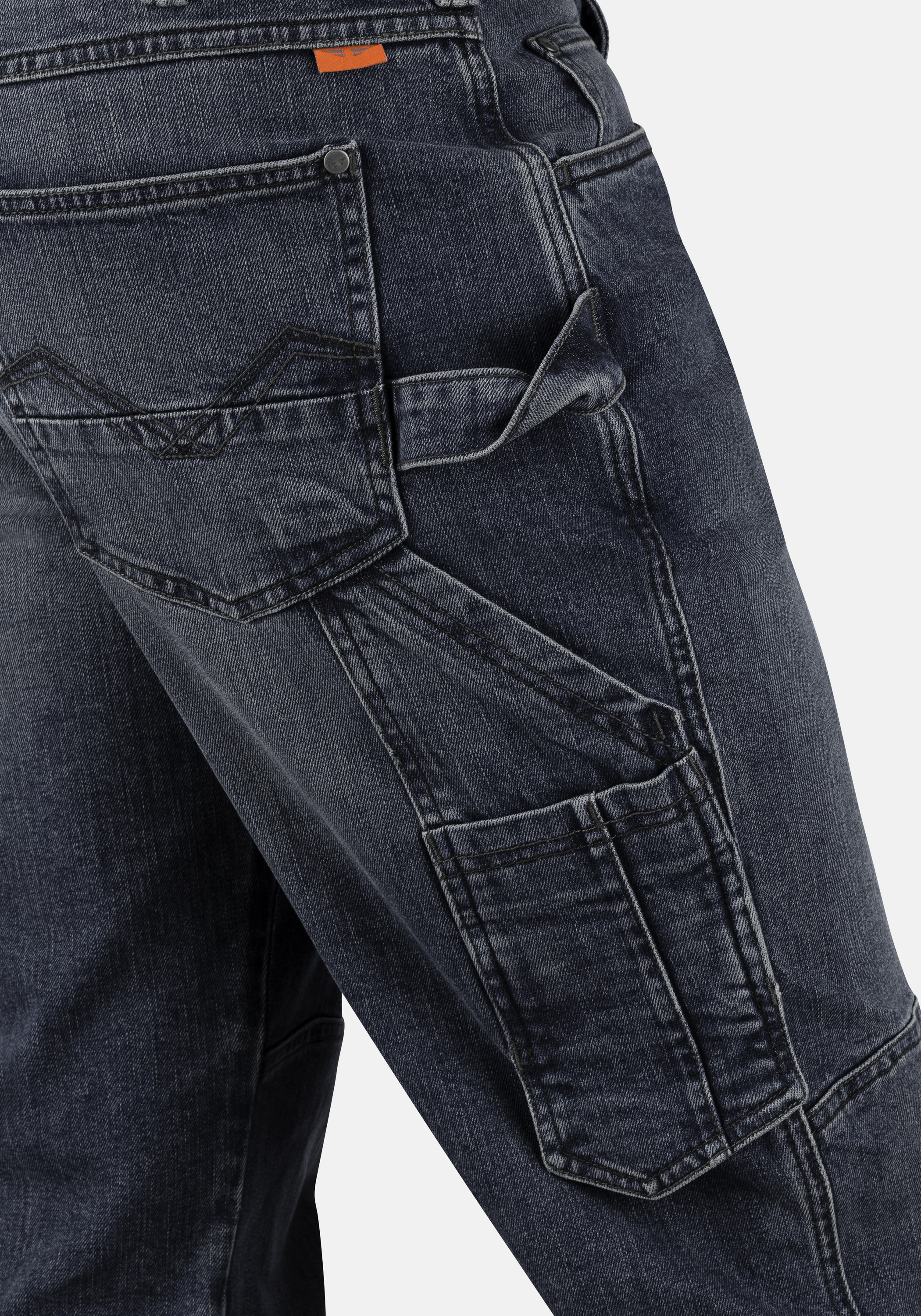 HERO by John Medoox Workerjeans »CALGARY Denim Basic Workwear Arbeits-Cargojeans«, Arbeits-Cargojeans Denim / Jeansfür Herren