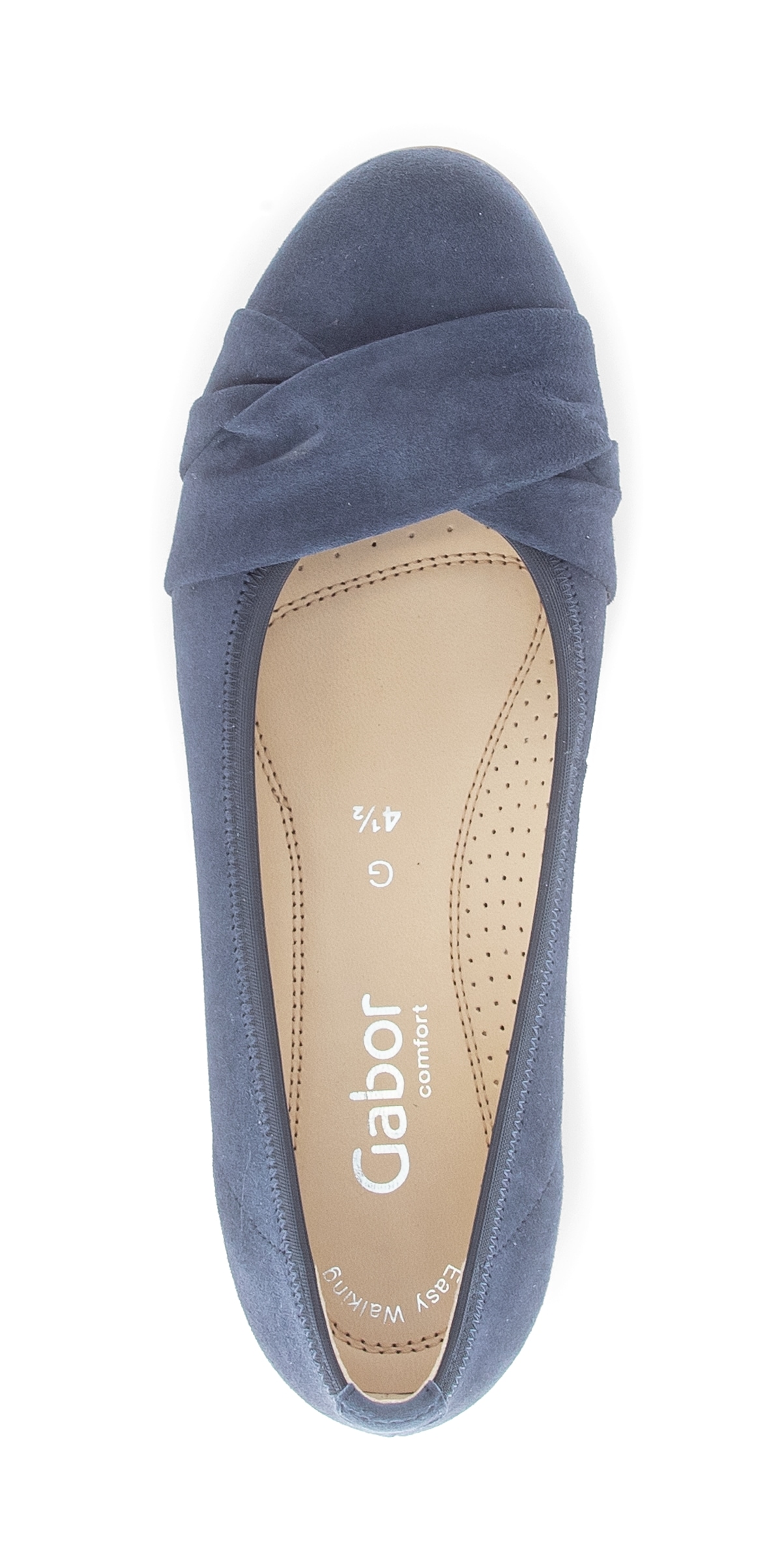 Gabor Ballerina »FLORENZ«  Businessschuh, Slipper, Schlupfschuh mit Zierriegel, Weite G (=weit)
