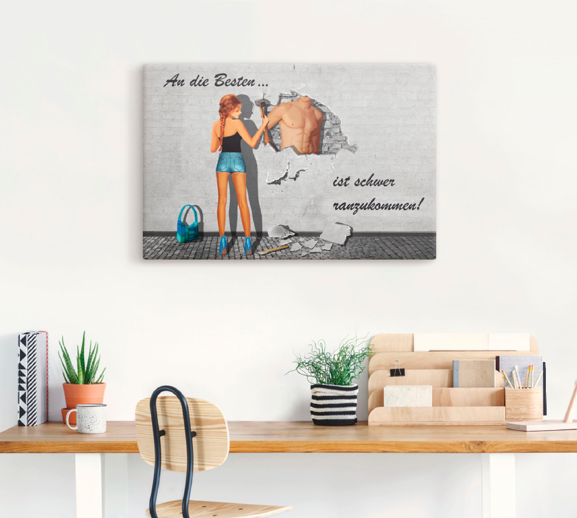 Artland Leinwandbild »Die Besten«, Frau, (1 St.), auf Keilrahmen gespannt