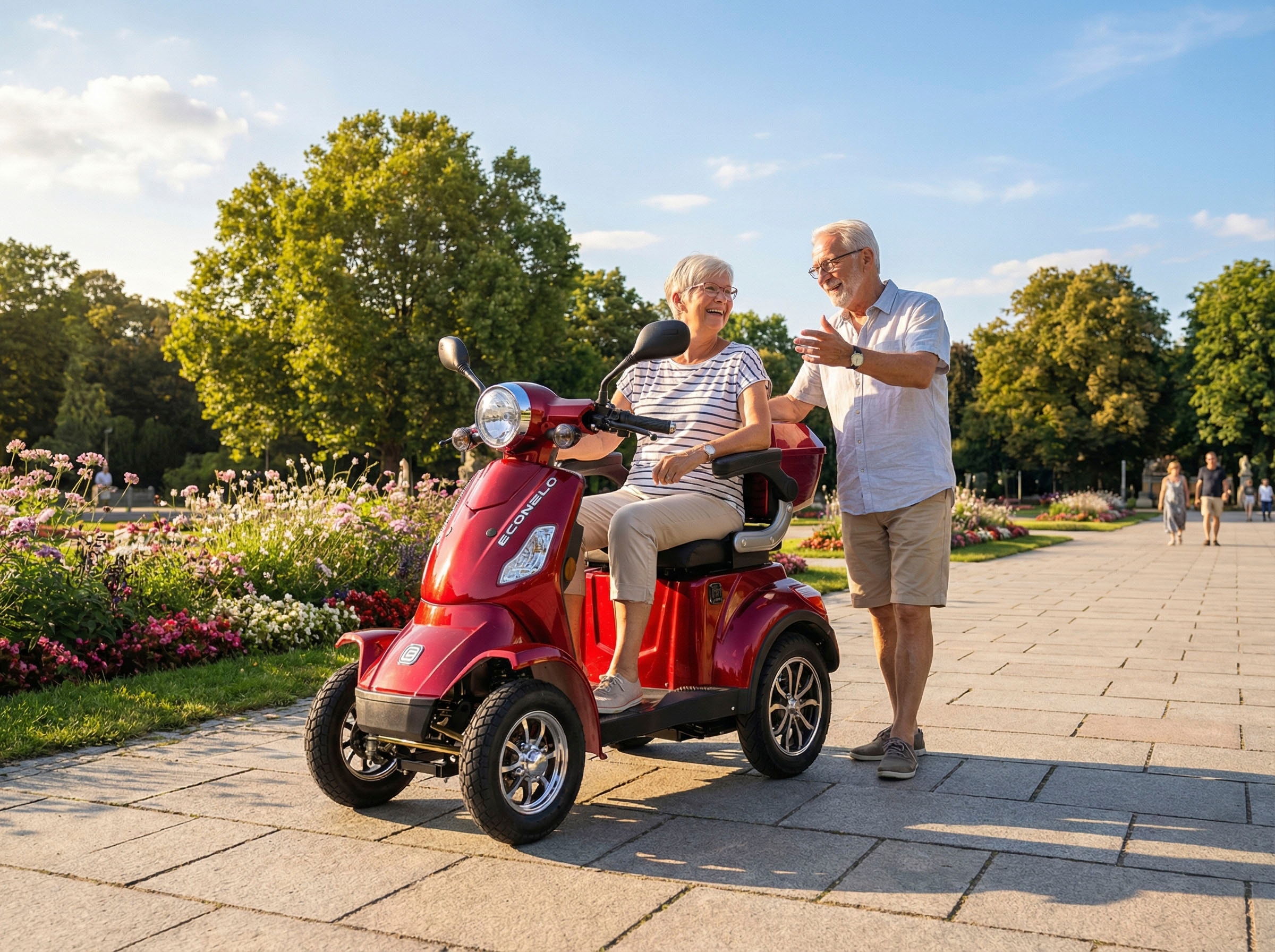 ECONELO Elektromobil »Seniorenmobil P4000, Lithium-Akku, 25 km/h, 1000 Watt« 1.000 W 25 km/h