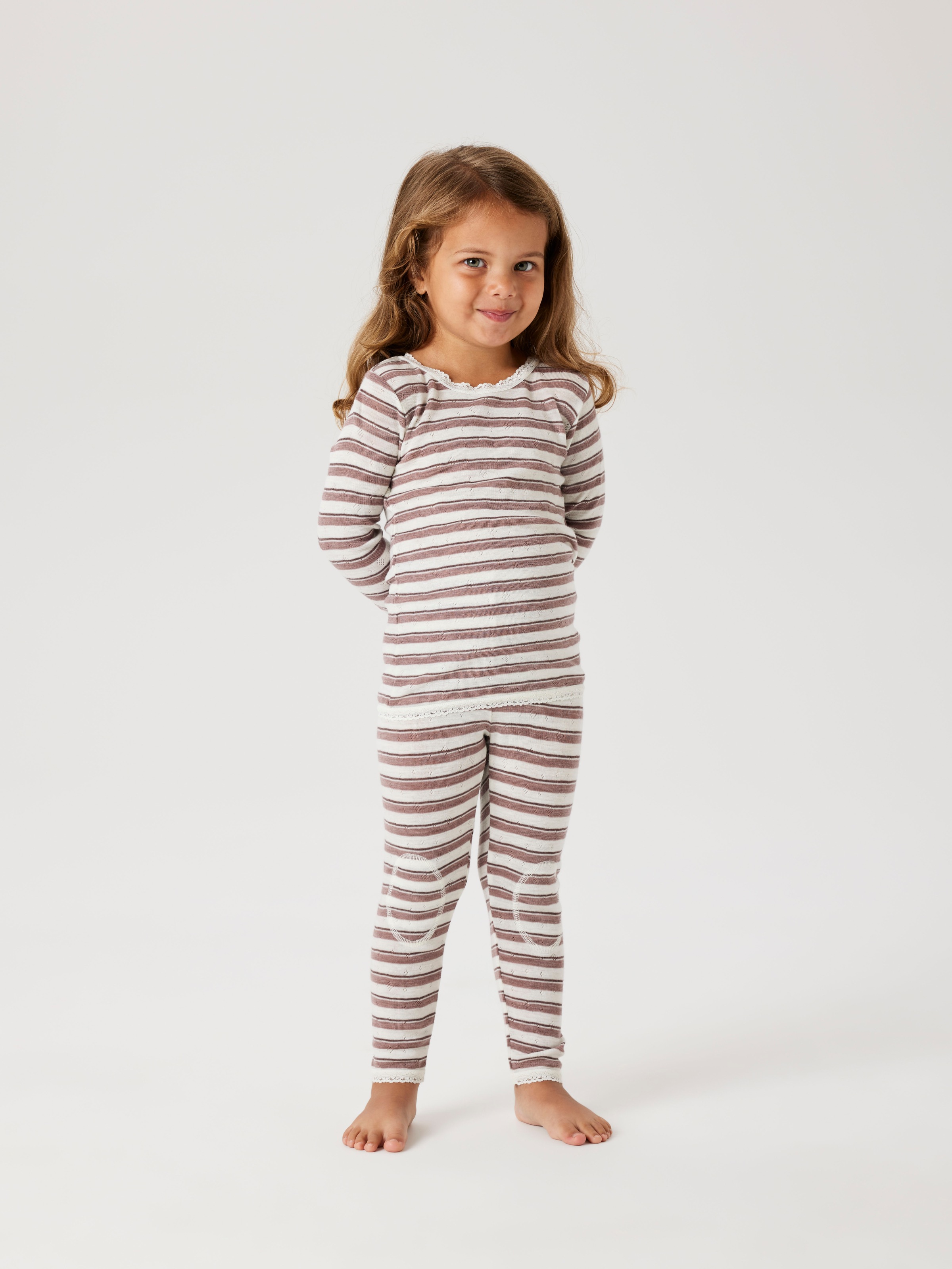 Name It Langarmshirt »NMFWANG WOOL NEEDLE LS TOP NOOS«, aus reiner Merinowolle
