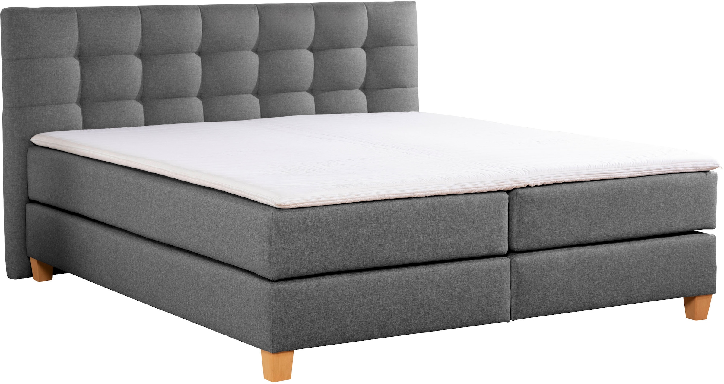 2. Bild von Home affaire Boxspringbett »Moulay«, inkl. Topper, in Überlänge 220 cm, 3 Härtegrade, auch in H4