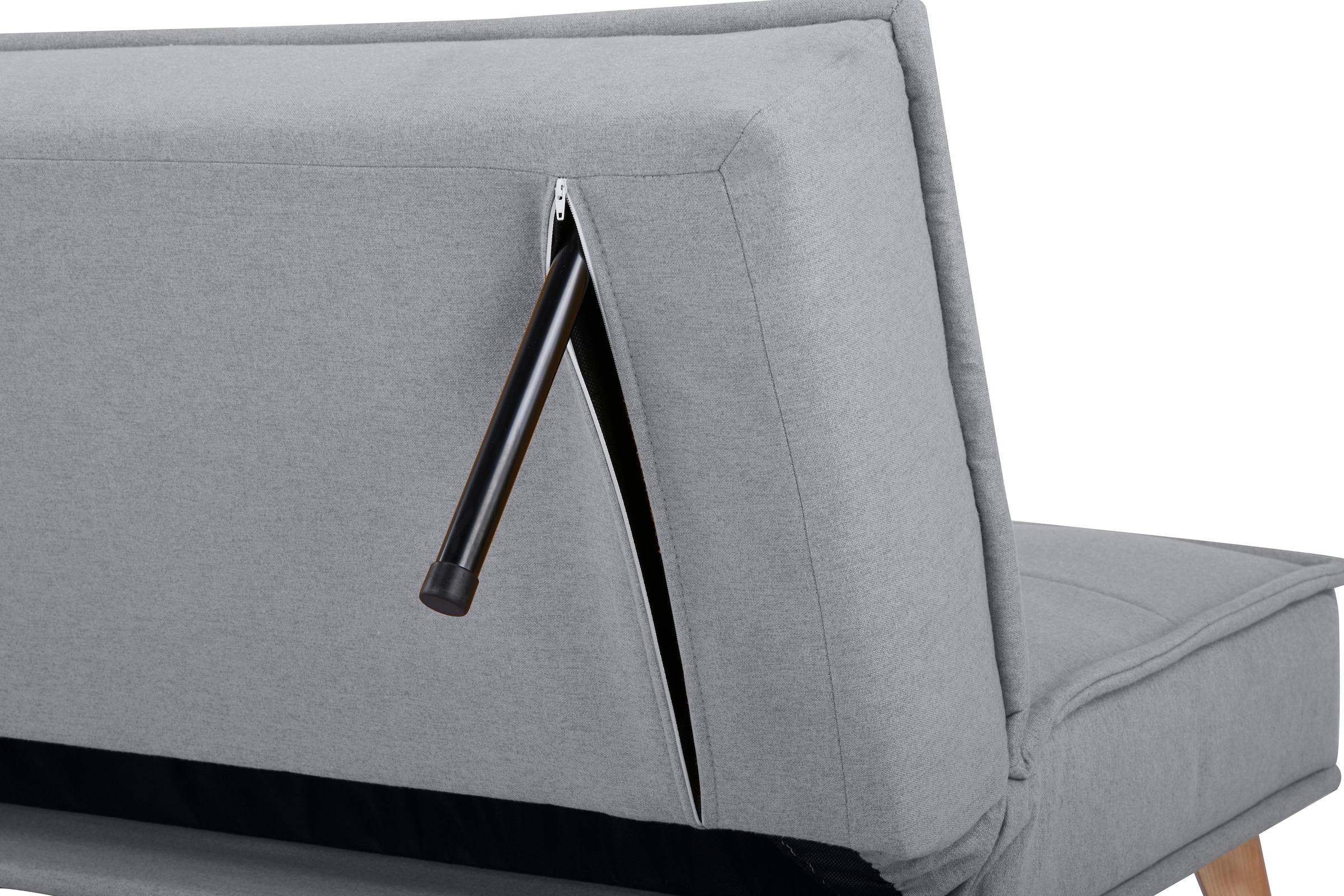 INOSIGN Schlafsofa »MENDOTA, 181 cm, 3-Sitzer mit Schlaffunktion,«, verstellbarer Rückenlehne, Klappmechanismus, Webstoff