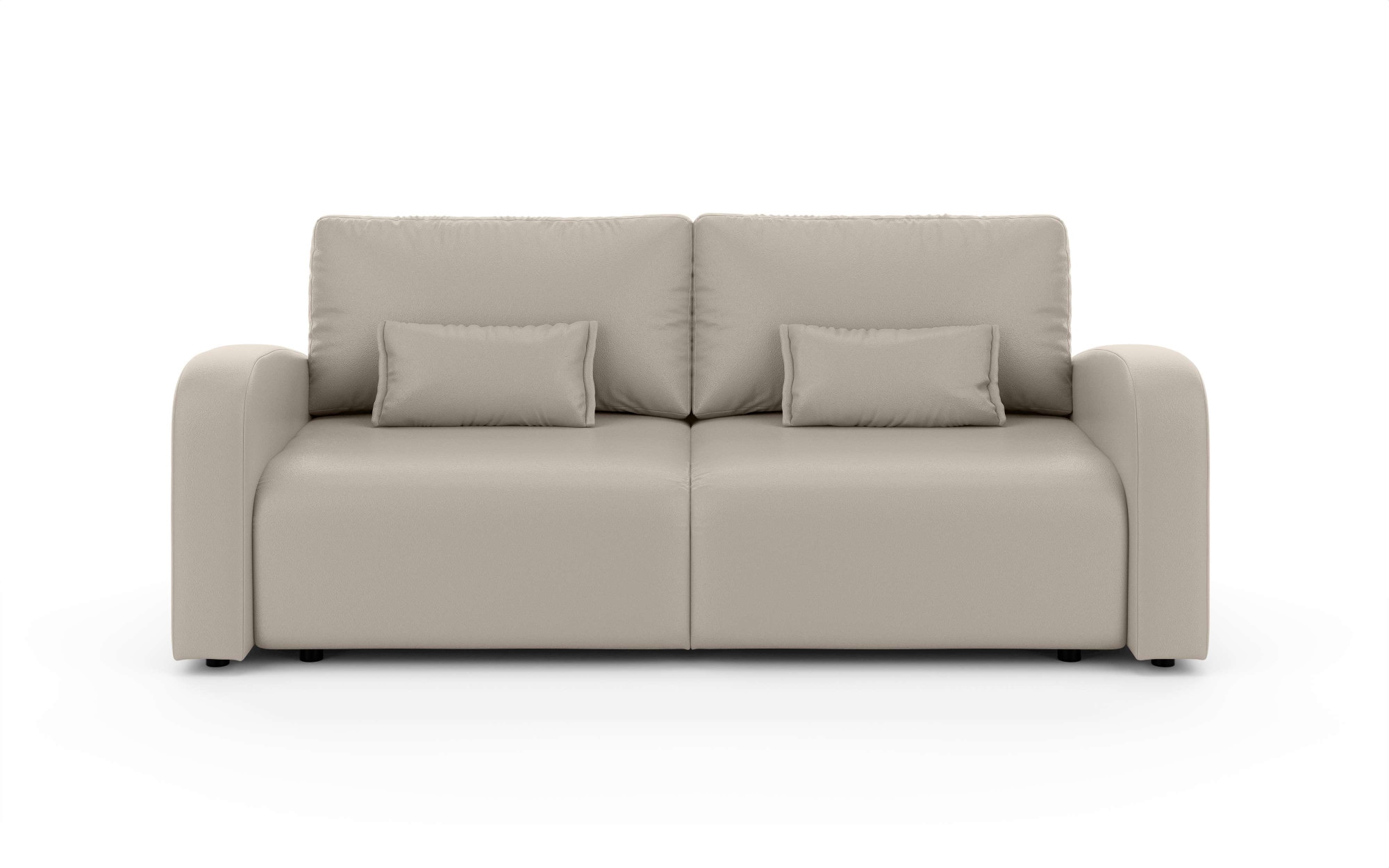 INOSIGN 3-Sitzer »JIGGS wahlweise Schlafsofa mit Bettkasten, Maße B/H/T: 228/96/110 cm«, Sofa mit Wellenunterfederung, enthält 2 Rückenkissen und 2 Zierkissen