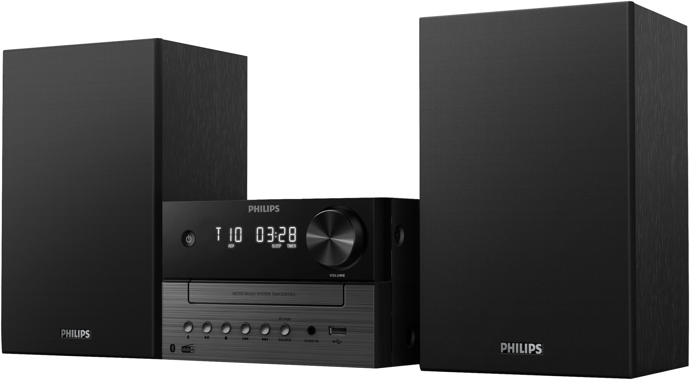 Philips Stereoanlage »TAM3505M2/12«, (Bluetooth Automatische Senderverfolgung-Digitalradio (DAB+)-FM-Tuner mit RDS 20 W)