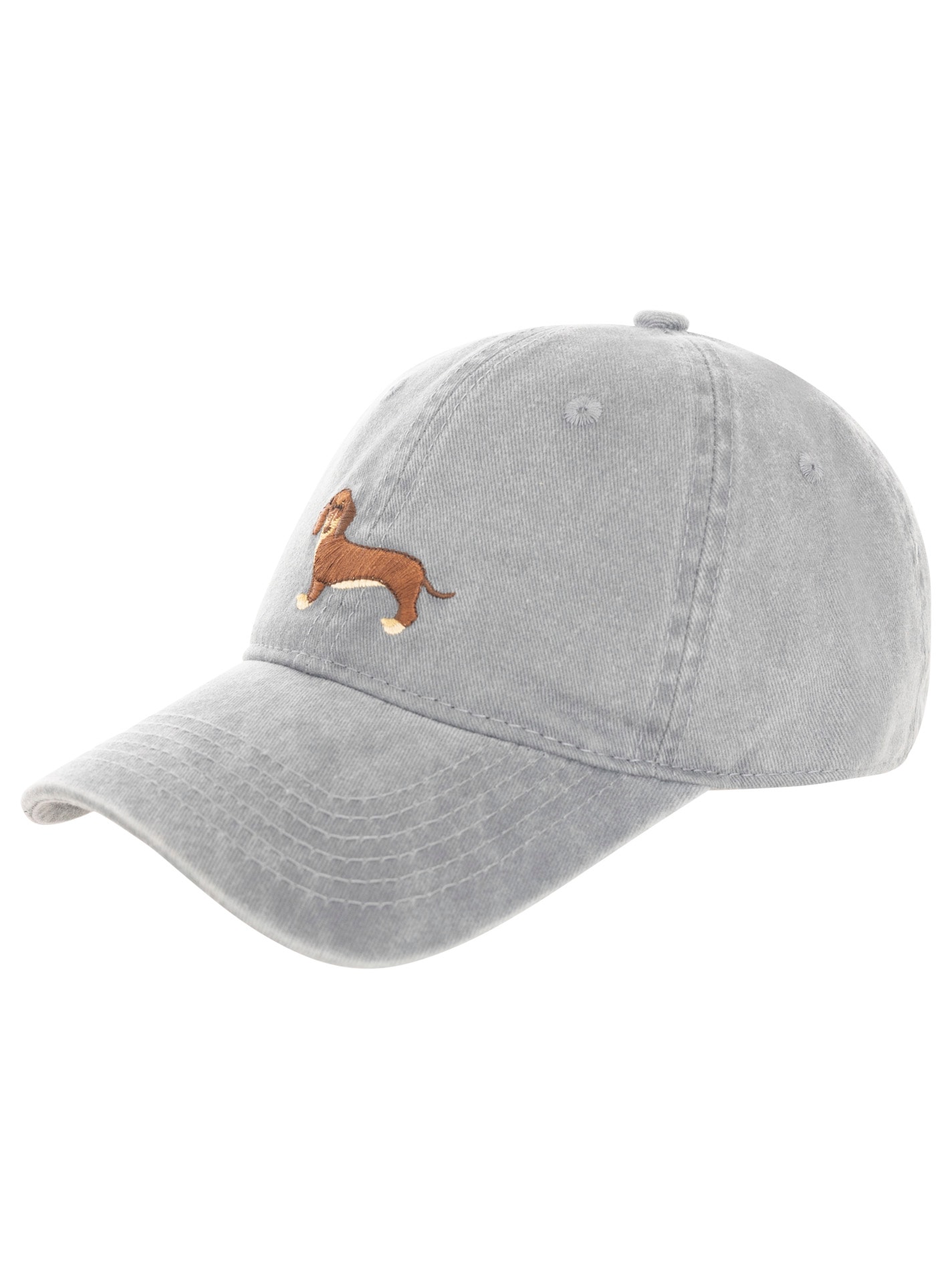 Zwillingsherz Baseball Cap »"Dackel"« Dackelmotiv gestickt, moderner Vintage Look