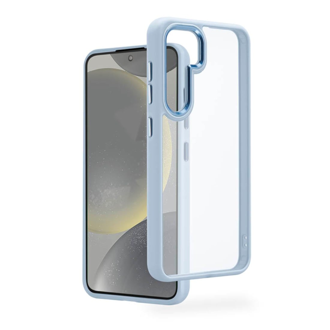 Bild von Hama Handyhülle »Handyhülle für Samsung Galaxy S24 durchsichtig blau, wireless Charging«, Smartphonetasche, Antivergilbung, Kratzschutz, erhöhte Kanten, Acryl