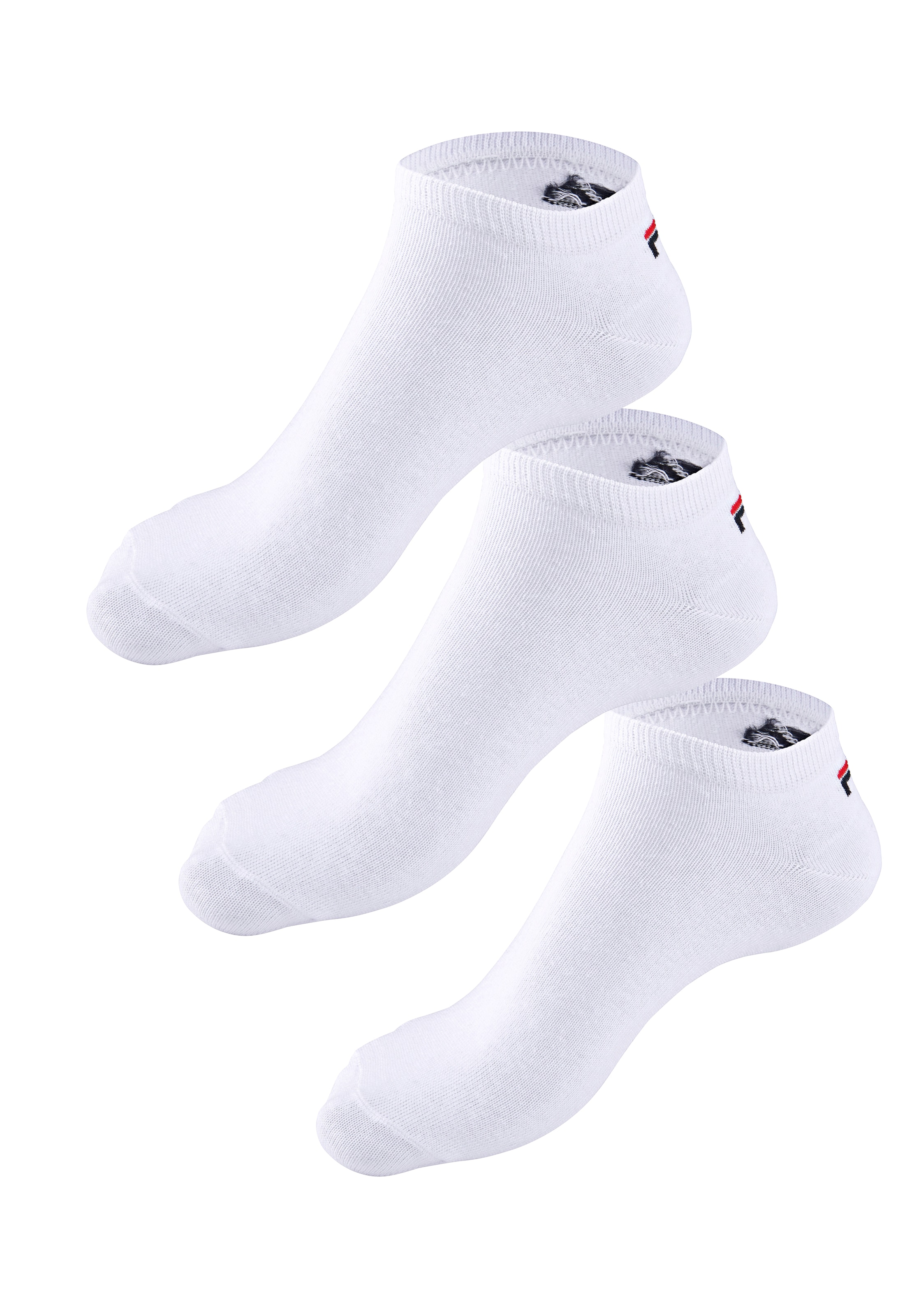 Fila Socken »UNISEX INVISIBLE PLAIN SOCKS« 3 Paar tlg. mit eingestricktem Logo an der Ferse