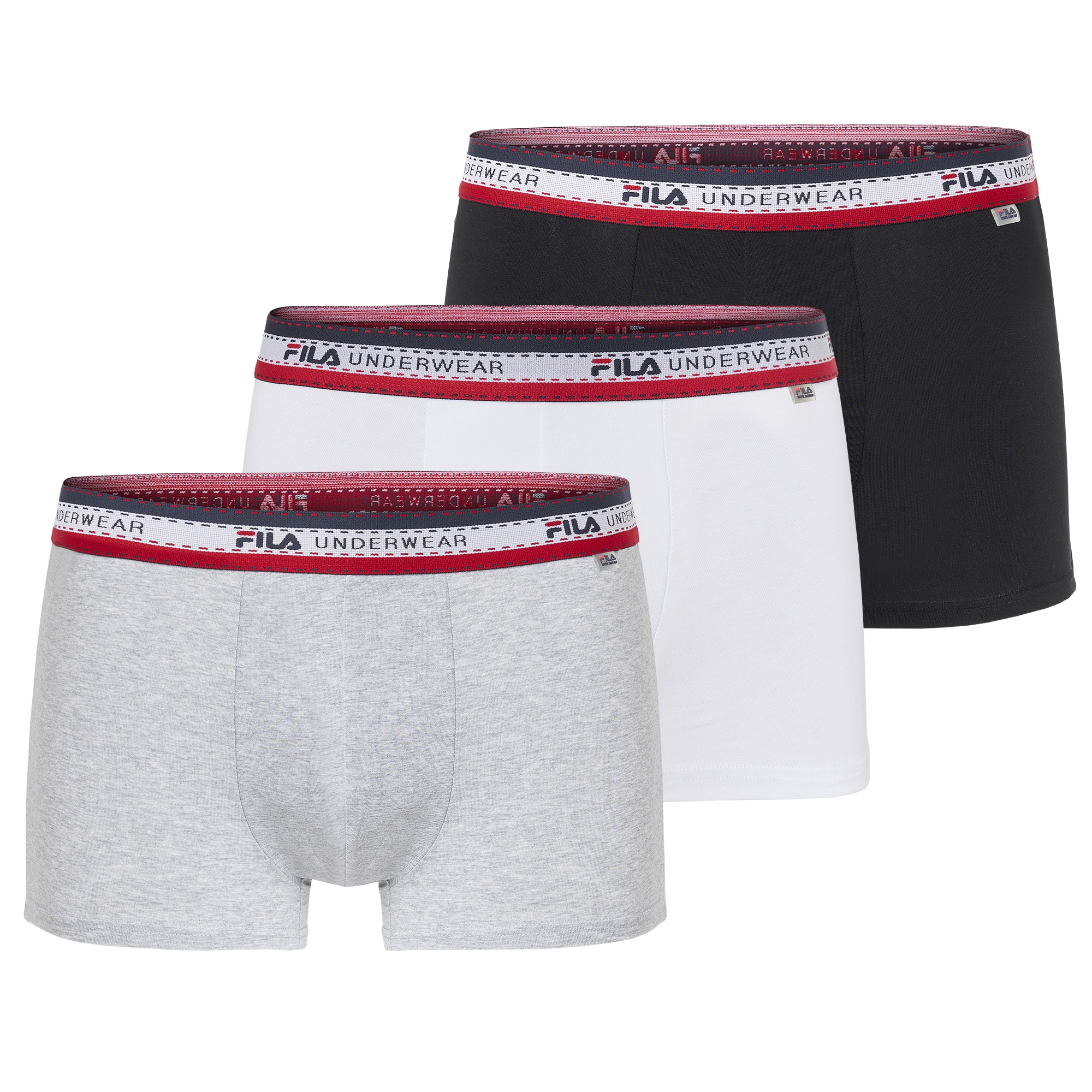 Fila Boxershorts »MAN BOXER SHORTS« 3er Pack,  elastischer Logo-Webbund, ohne Eingriff