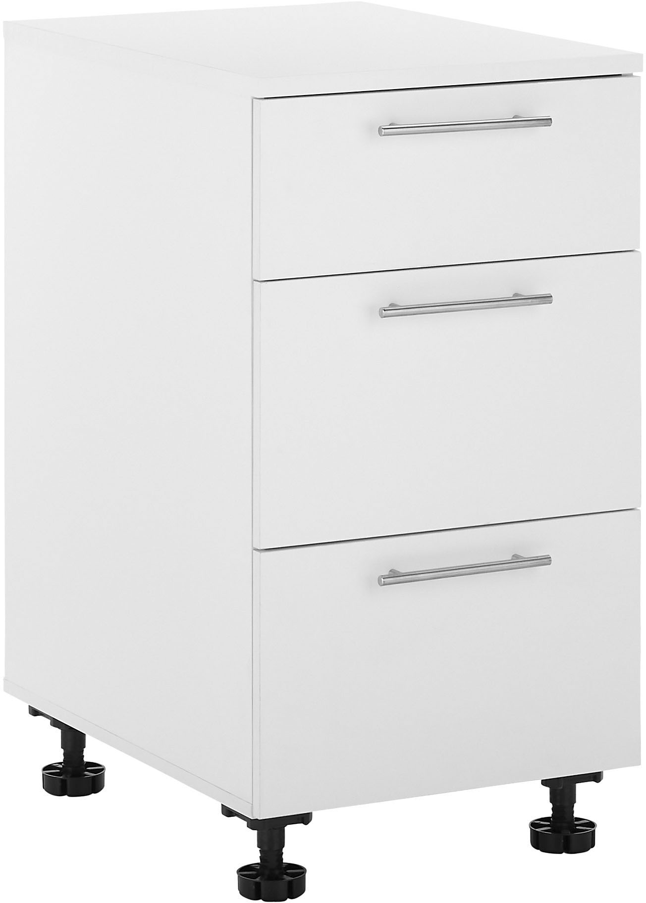 Laundreezy Unterschrank »Laundreezy, Unterschrank BxHxT 50x92x68 cm« 1 Stk. tlg. Breite 50cm, Softclose, 3 Auszüge, höhenverstellbare Füße