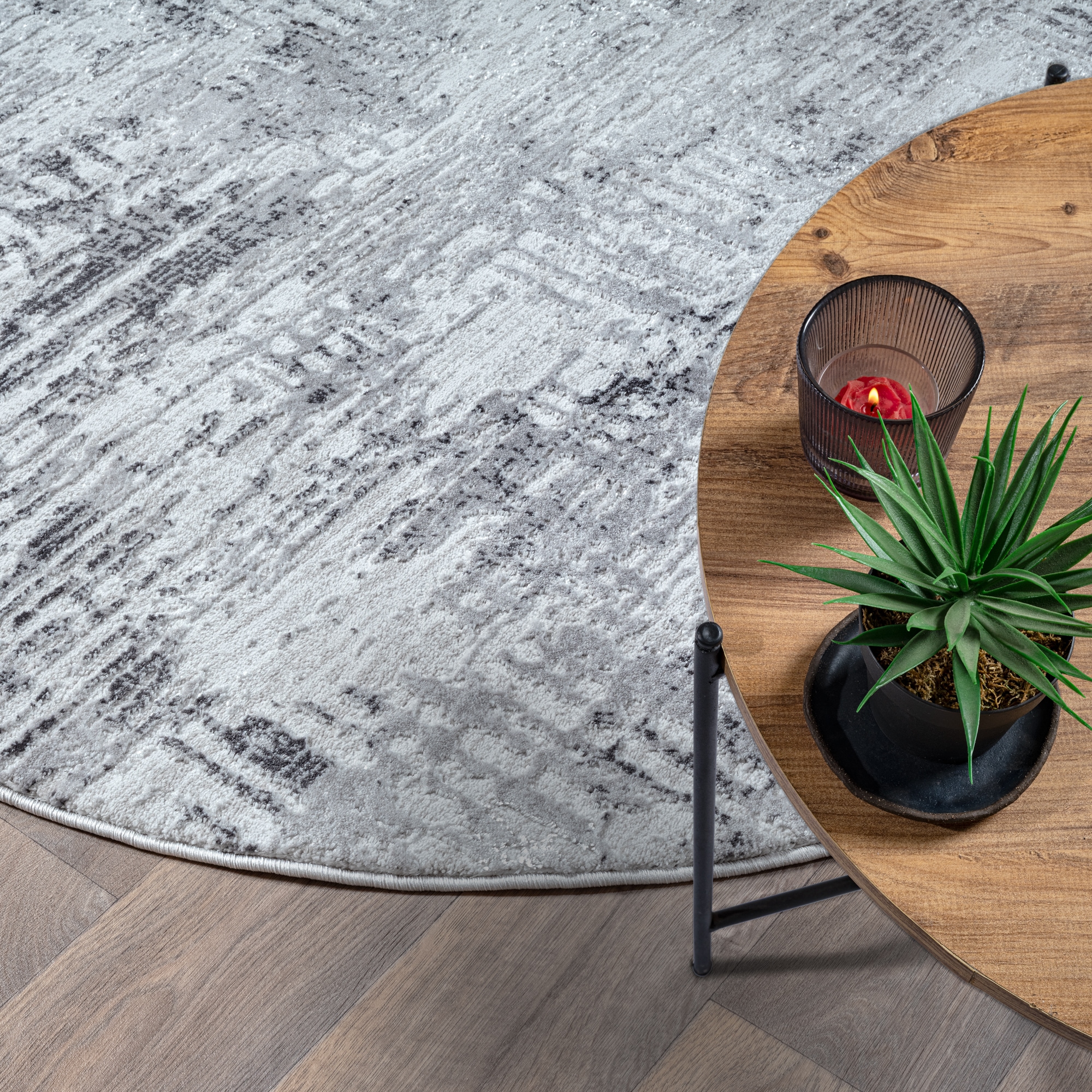 Sanat Teppich »Harmony 3216« rund 12 mm Höhe moderner Kurzflorteppich, Wohnzimmer, auch als Läufer